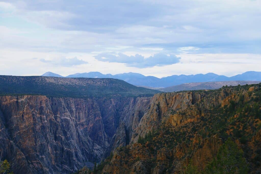 Colorado foothills canyon landscape