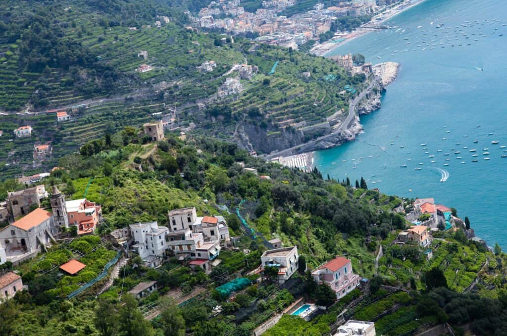 Cliffside Gardens In Ravello, Italy