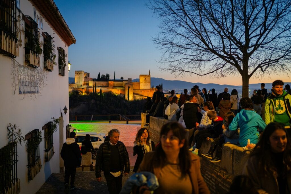 Walk the Alhambra at Night in Granada, Spain