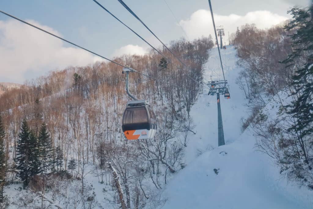Myoko ski resort Japan snowy mountains village
