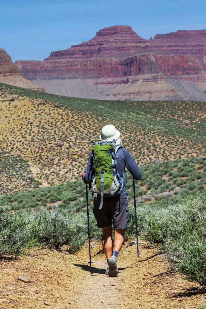Grand Canyon hiking steep trail