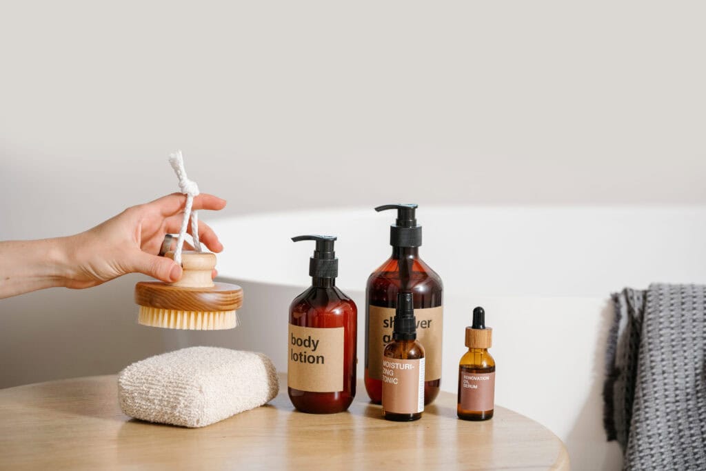 Large Bottles Of Toiletries