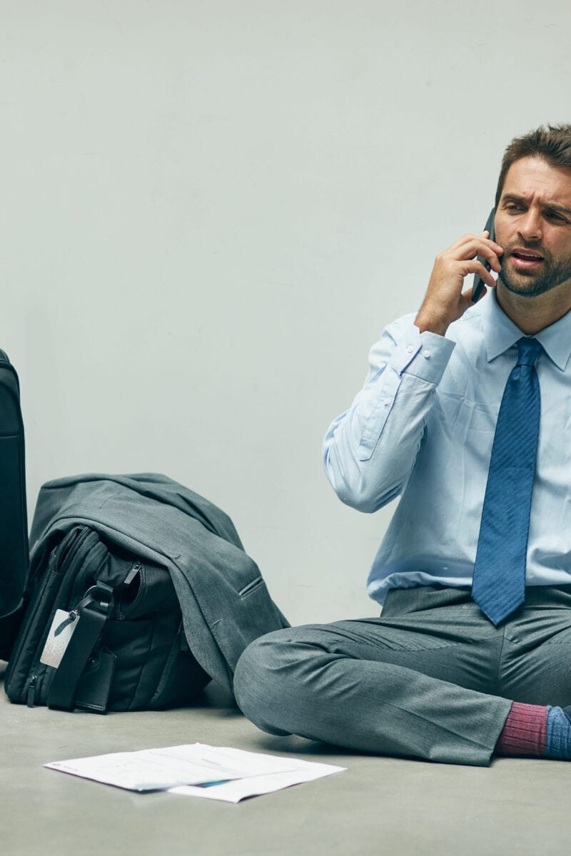 airport chaos crowd security line