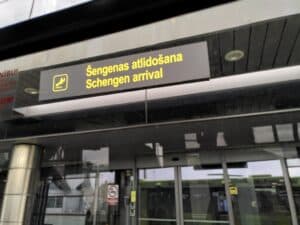 Europe travel map Schengen countries highlighted