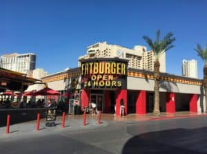 Las Vegas Strip parking garage entrance