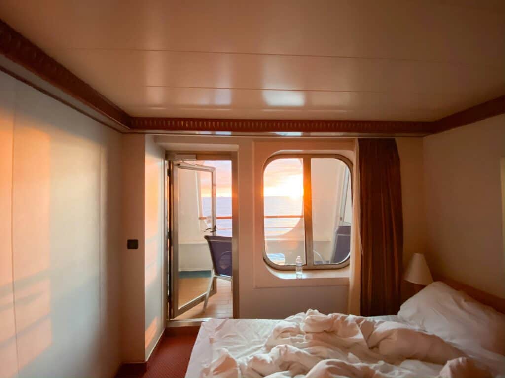 small cruise ship cabin interior