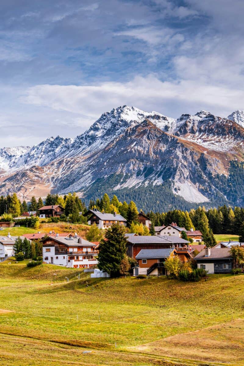 Swiss Alps mountain villages