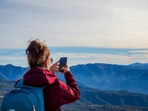 no signal phone mountains hiking