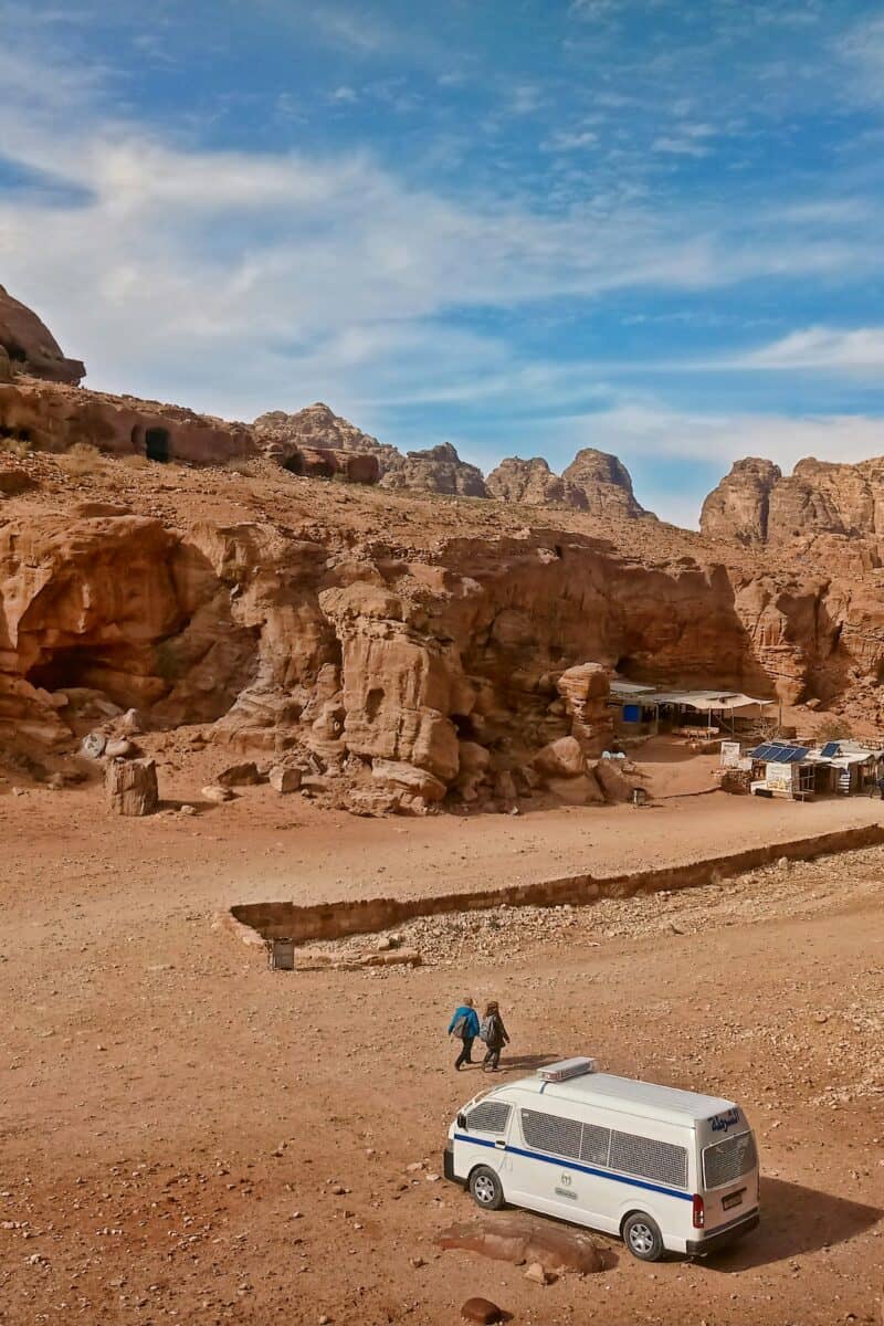 Petra tourists midday