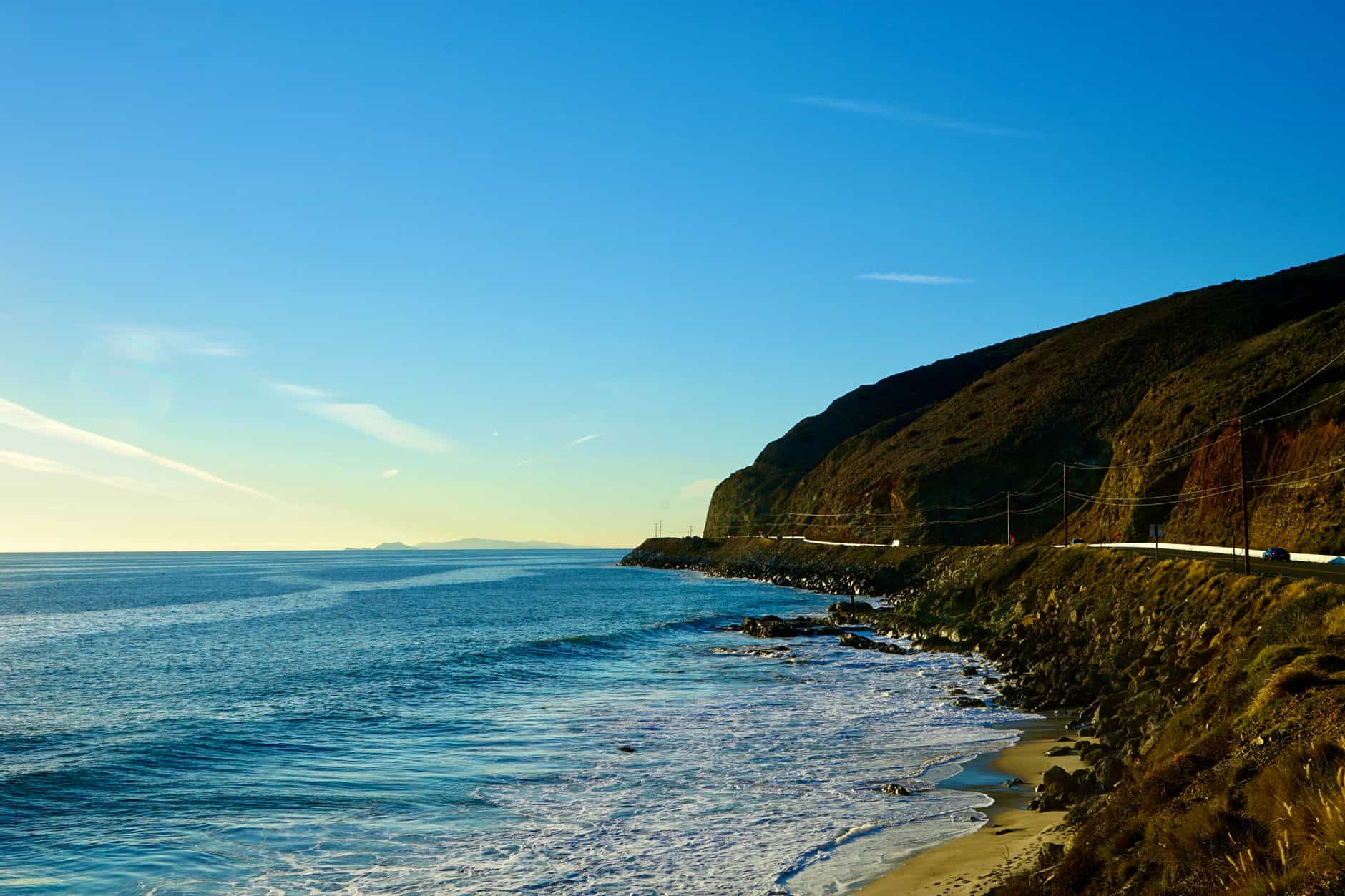 west coast California roadside