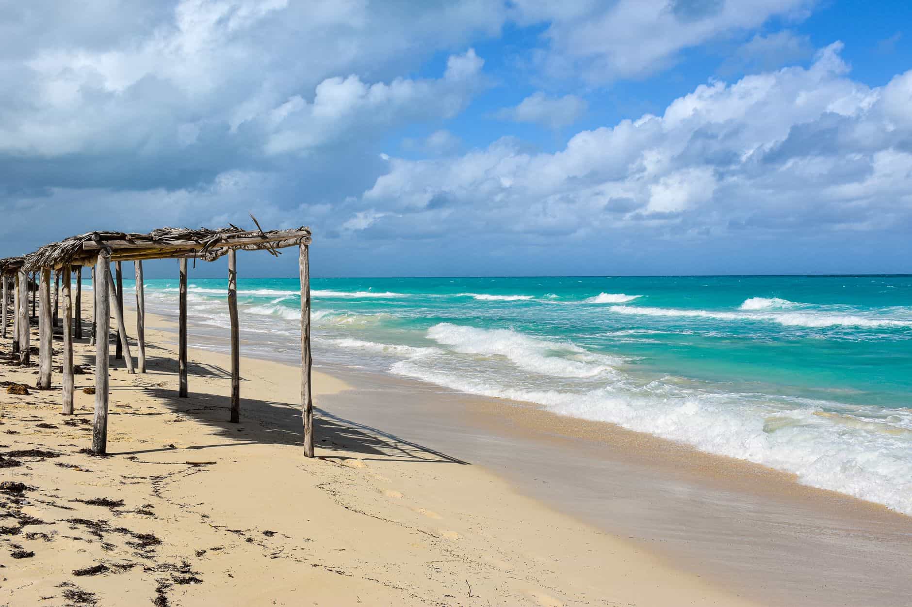 Caribbean beach empty turquoise