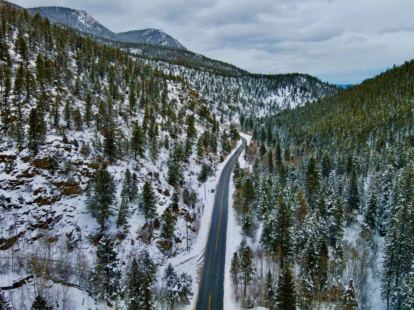 Colorado mountain pass winter dangerous