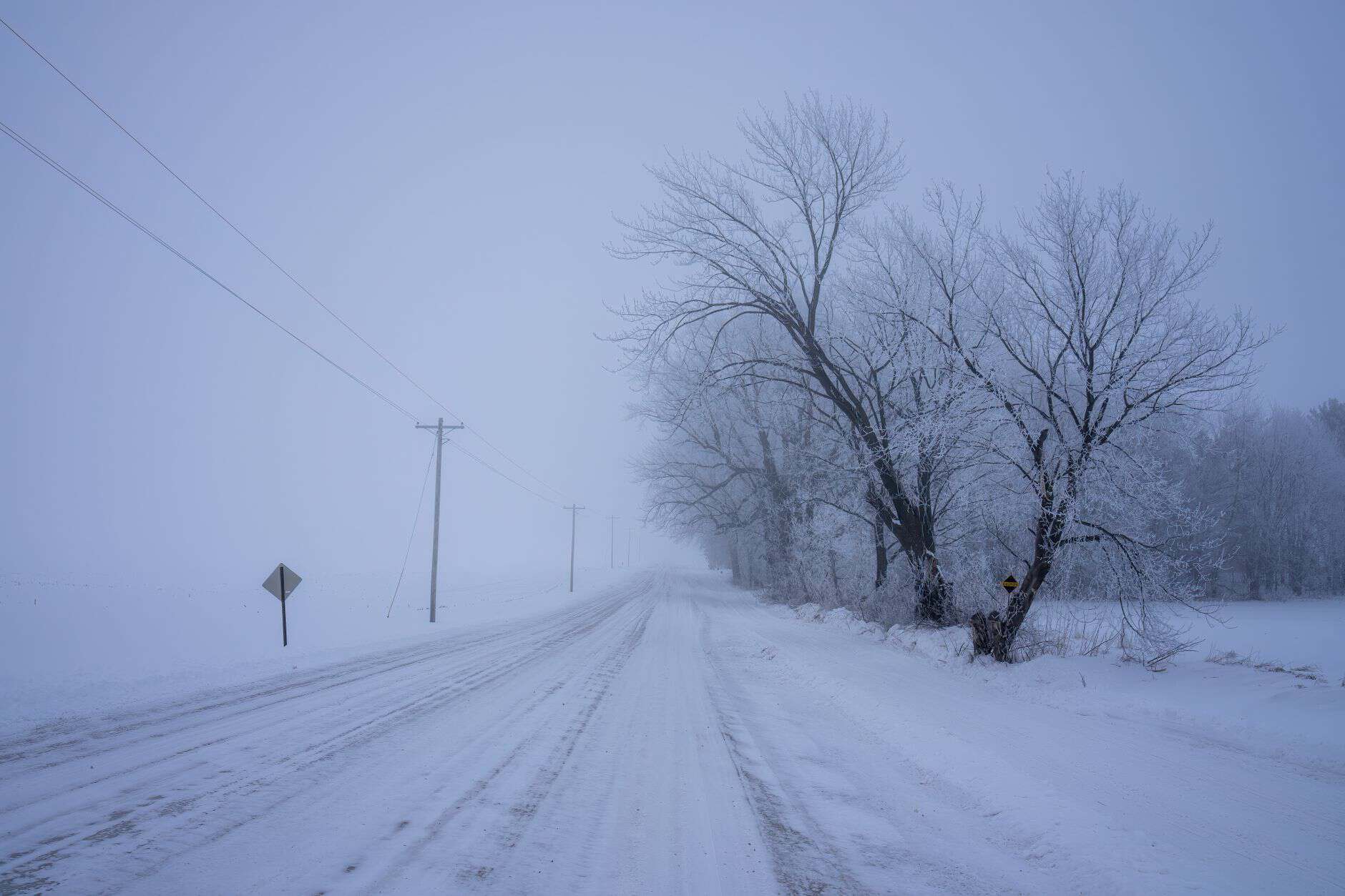 Minnesota North Dakota blizzard whiteout
