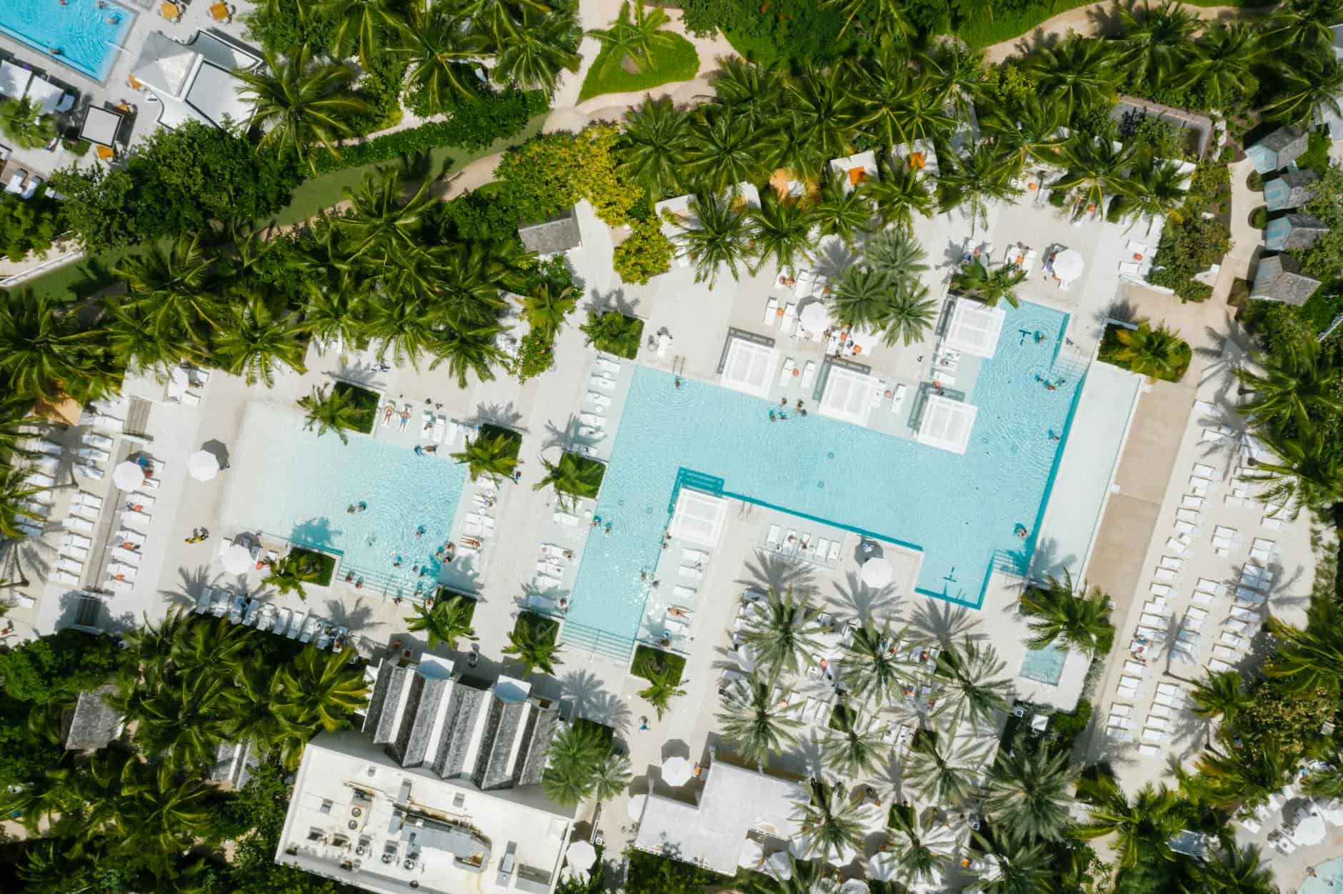 luxury hotel pool