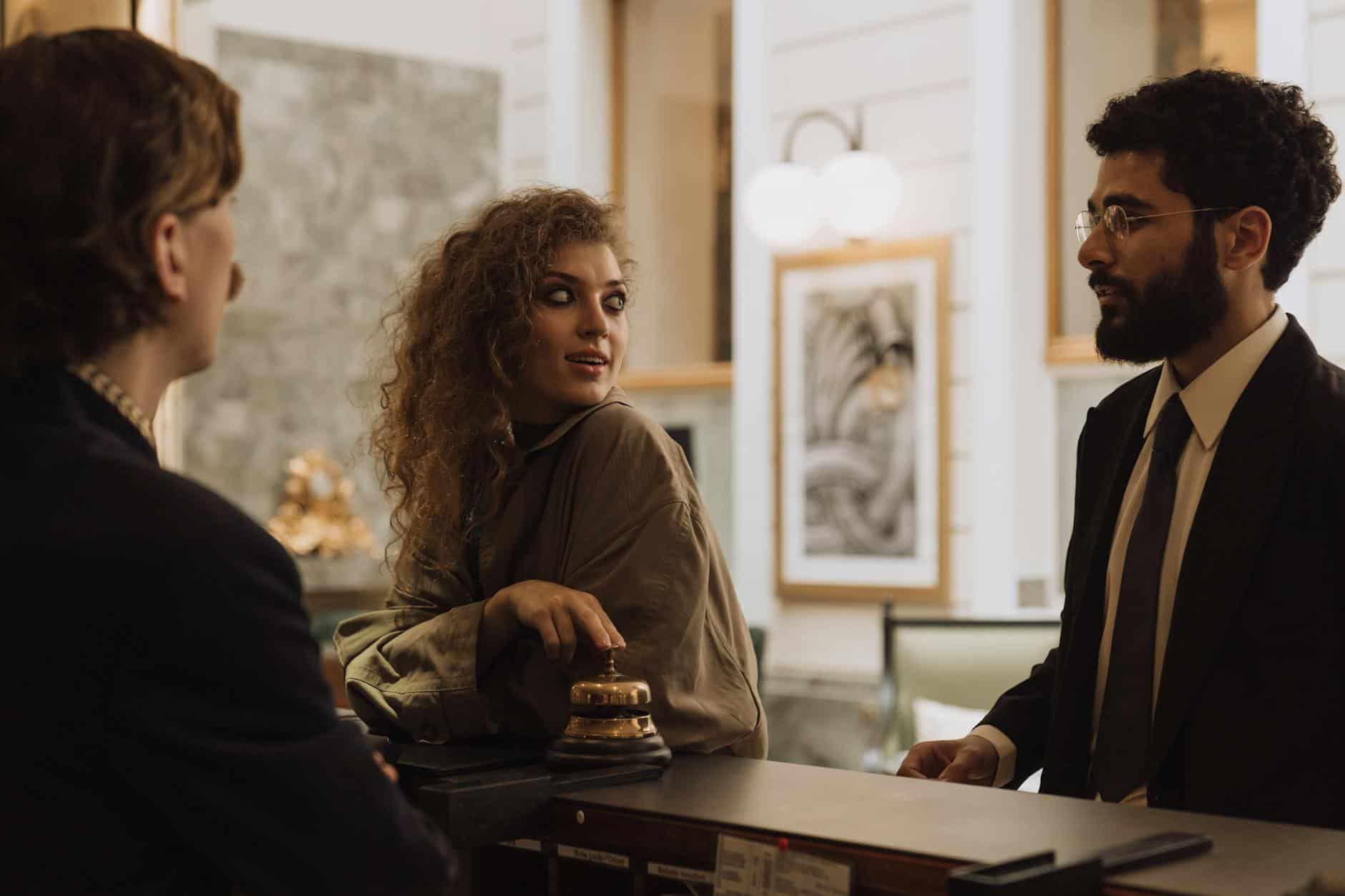 hotel reception conversation