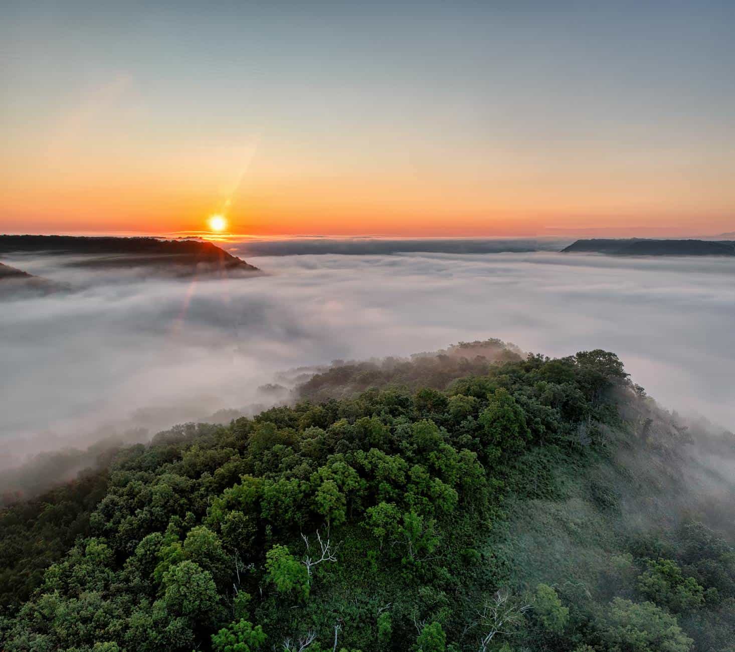 morning national park sunrise