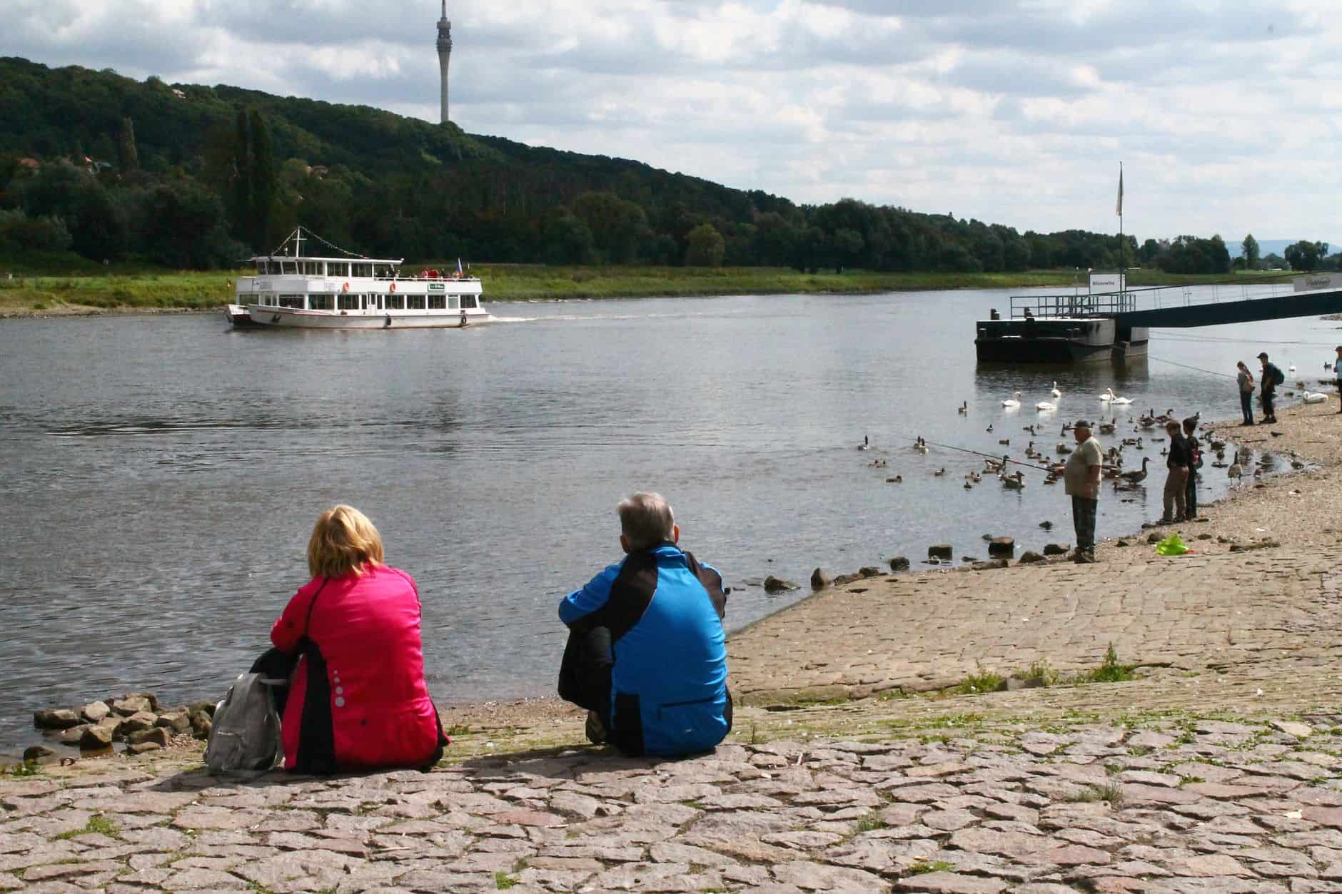 river cruise older couple