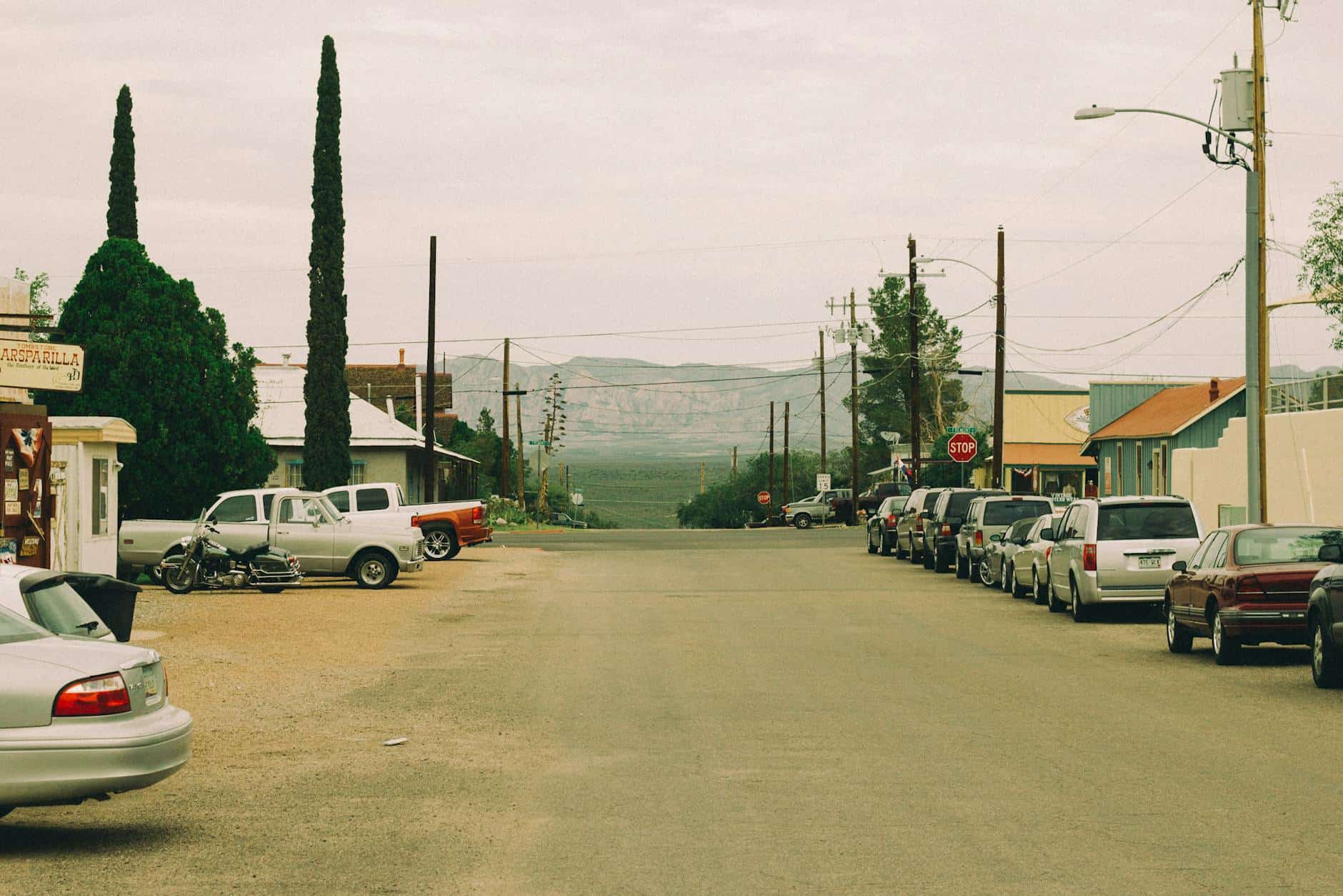 western mountain small town