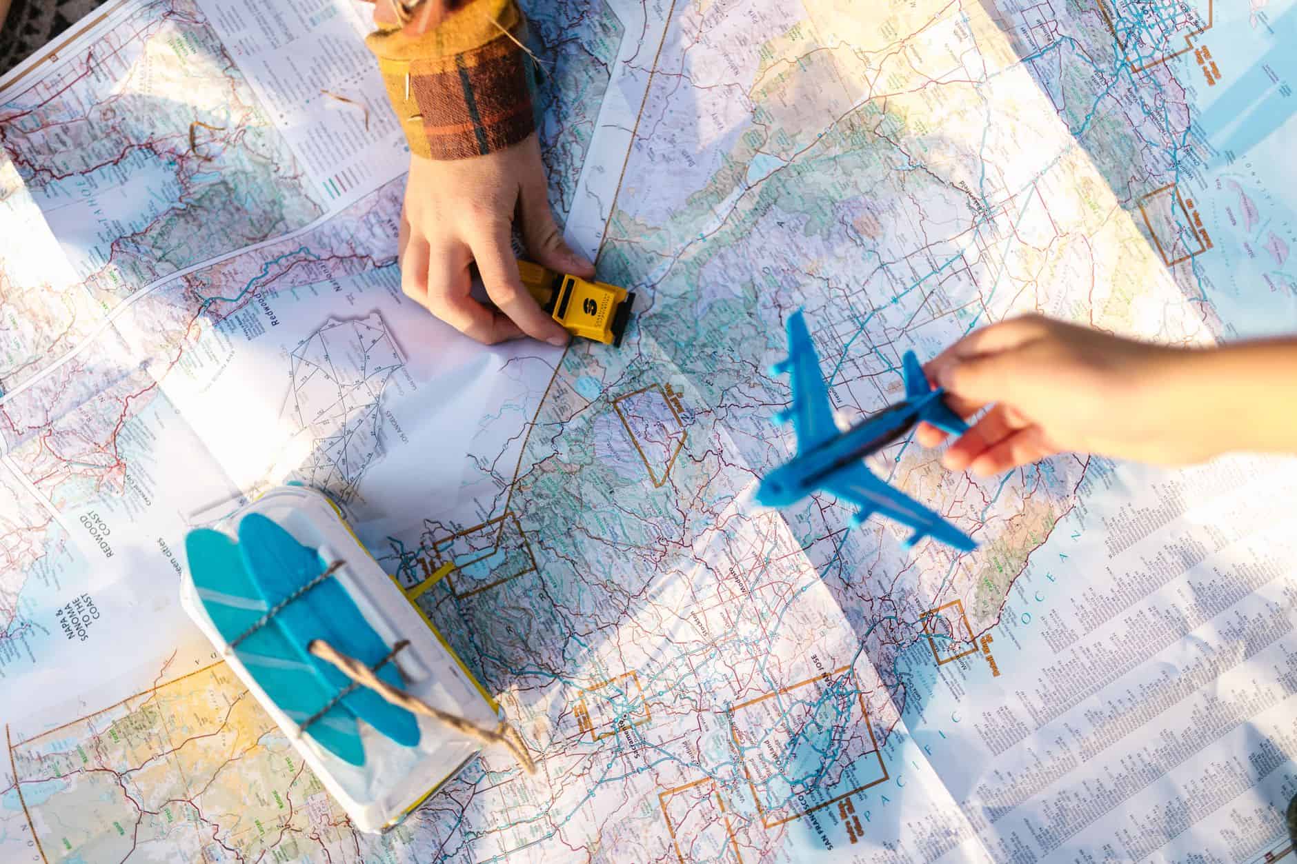 road trip planning map route