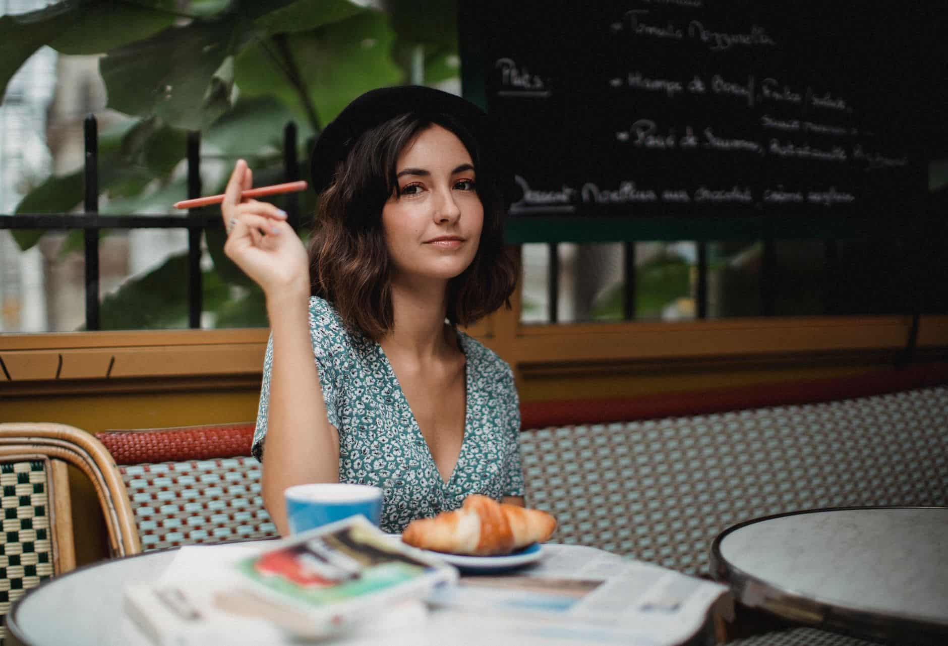woman cafe europe solo
