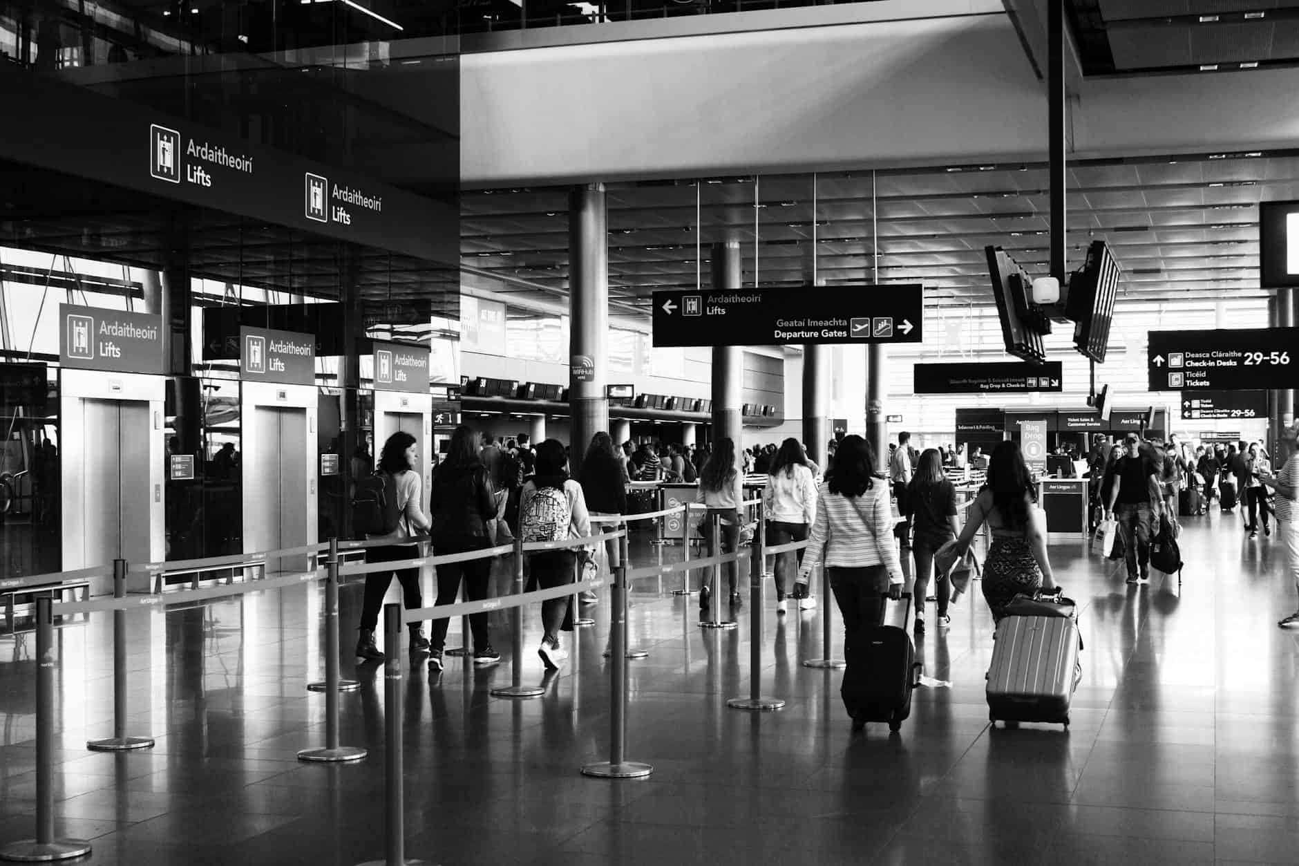 European airport departure
