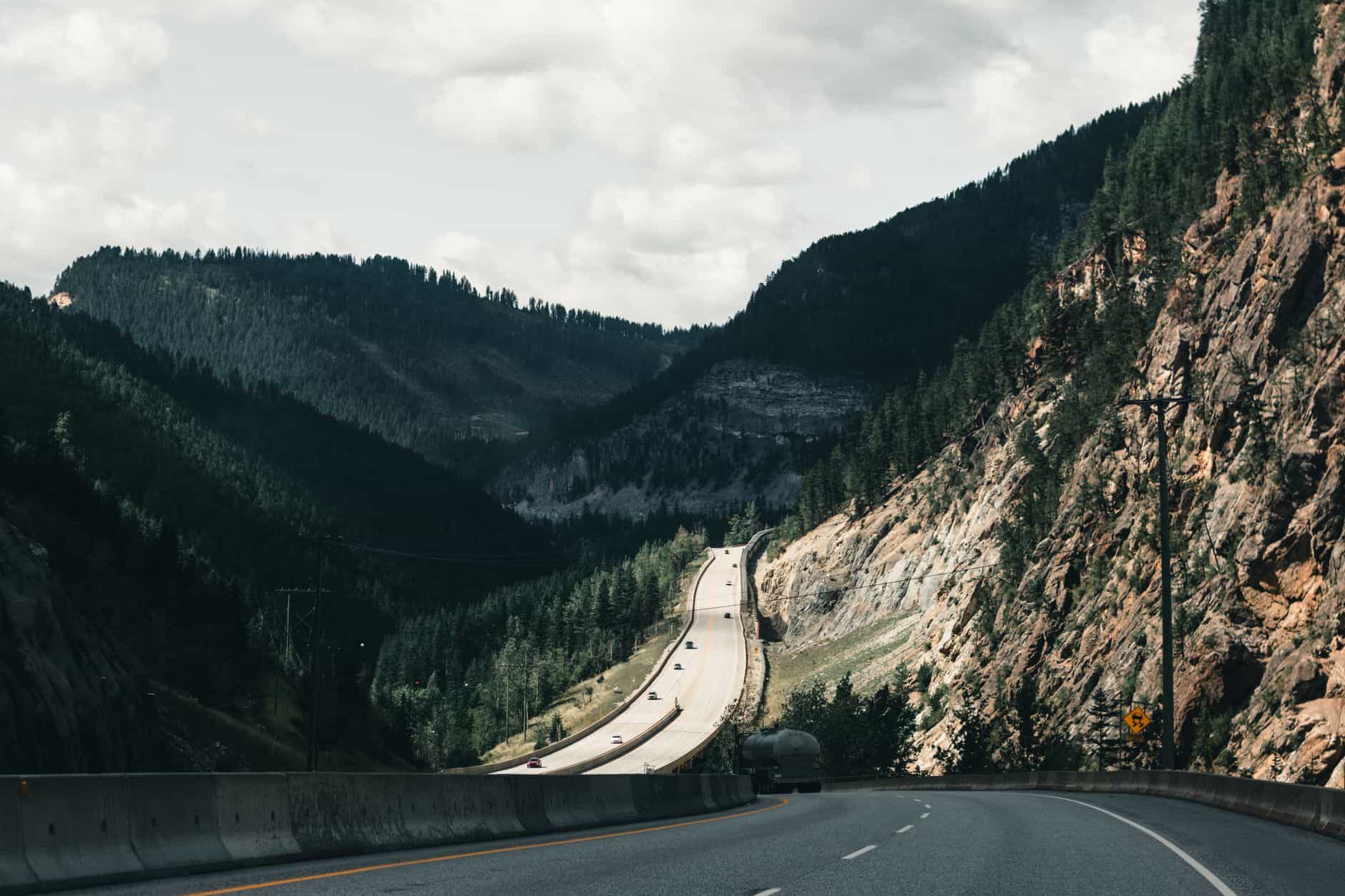 scenic highway mountain road