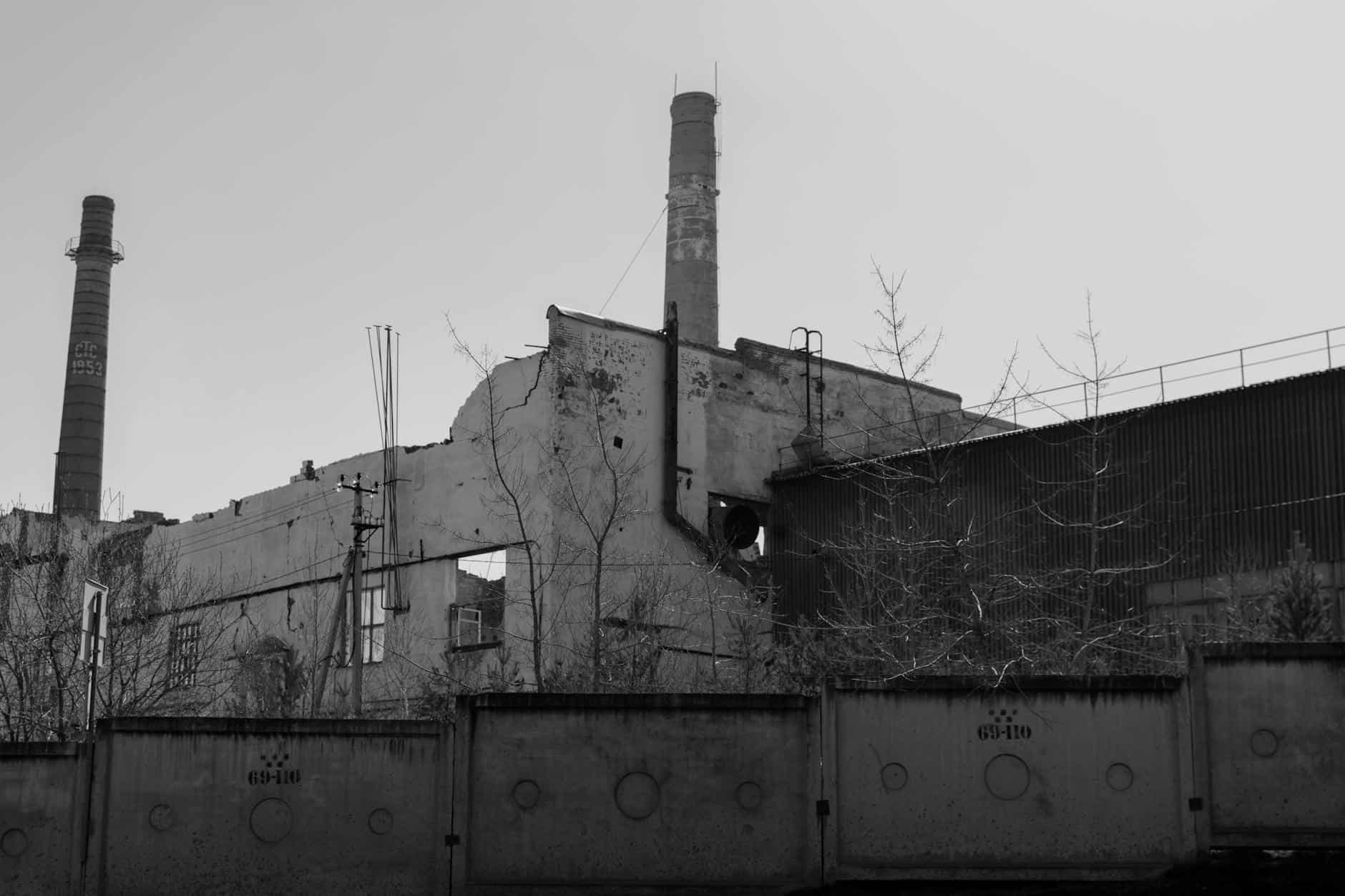 abandoned factory town