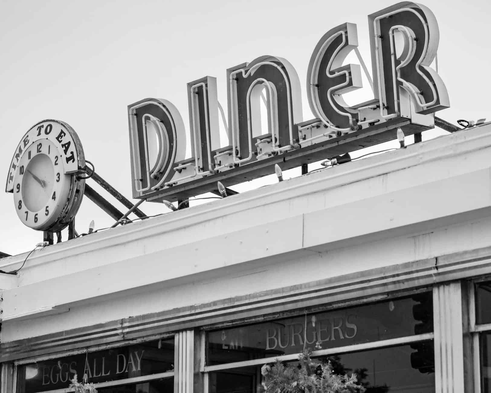 American breakfast diner abroad
