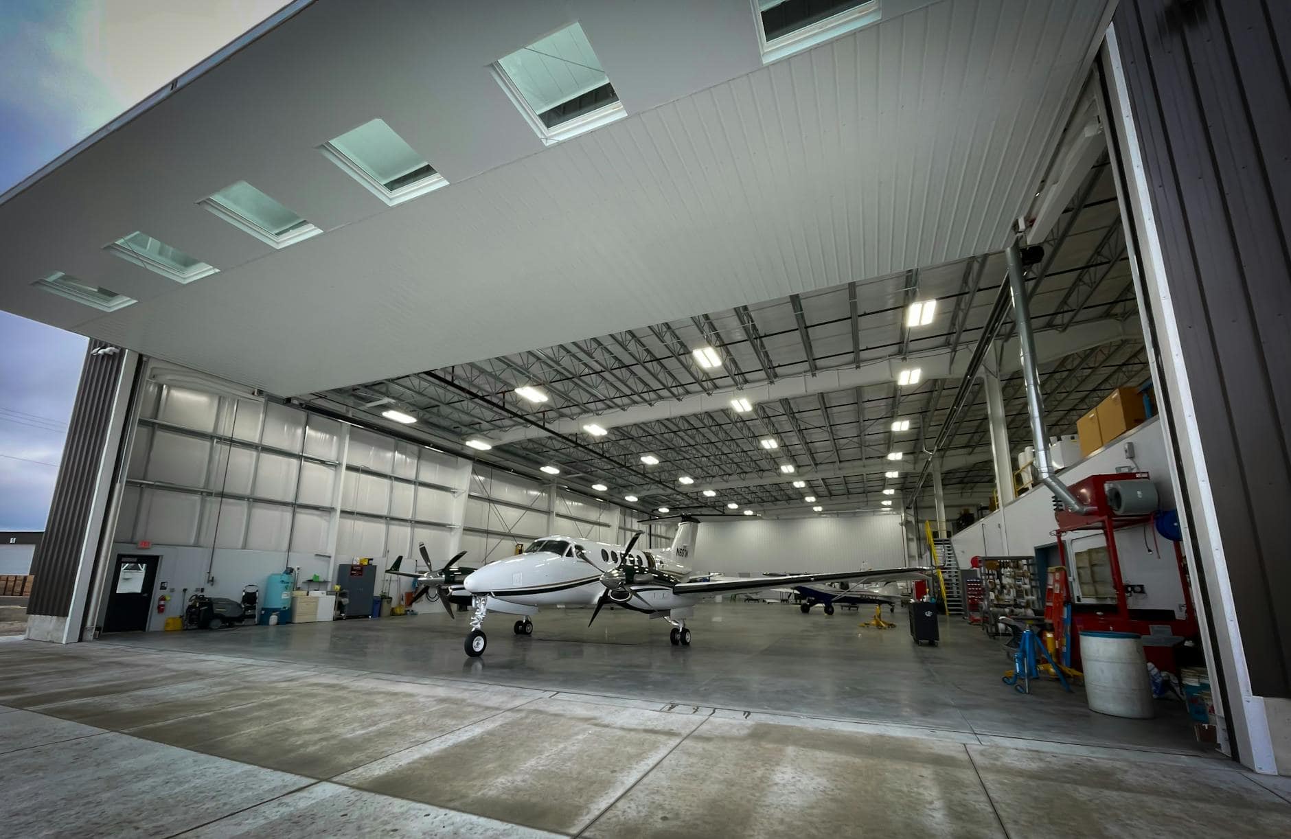 airplane maintenance hangar