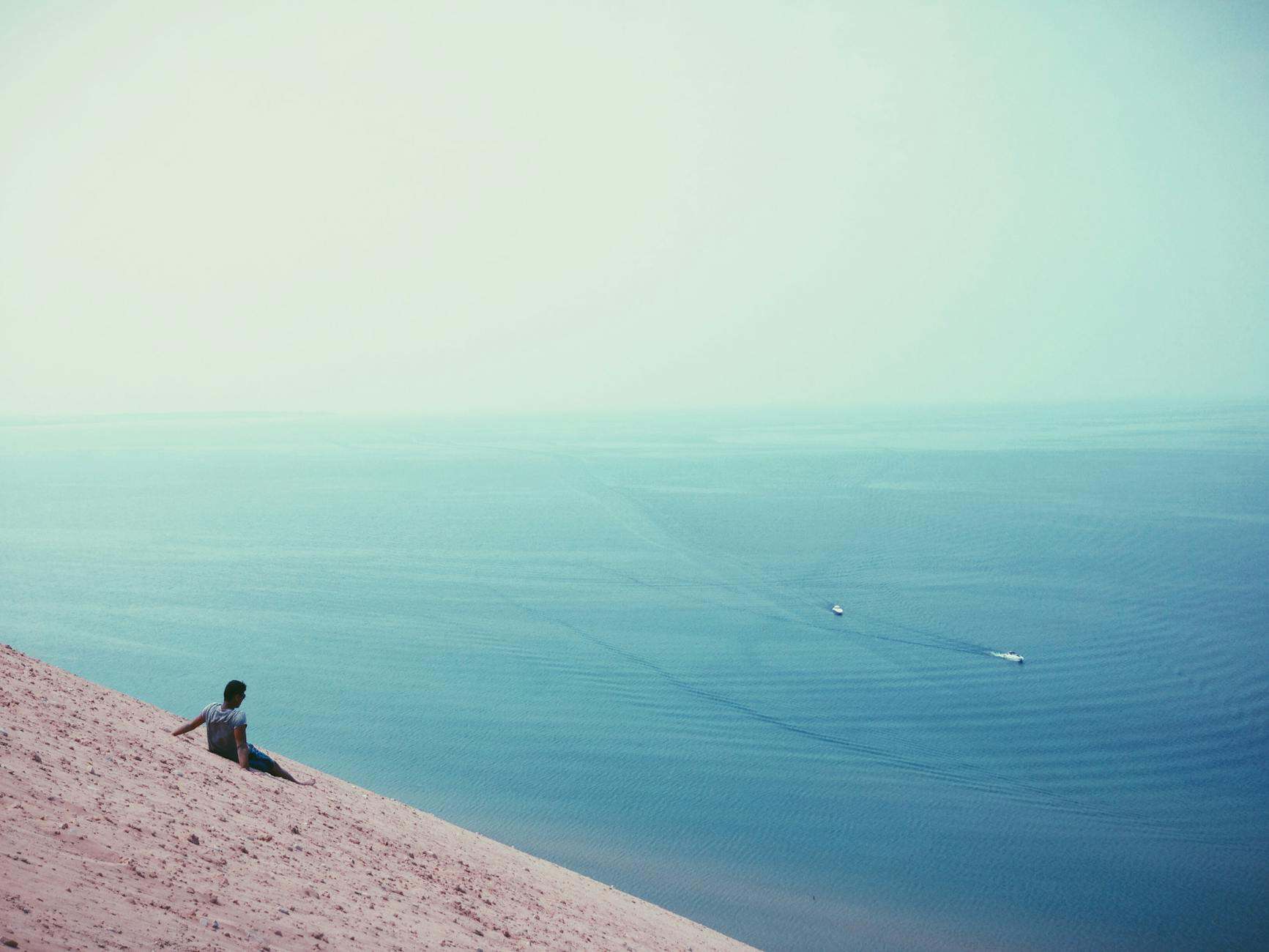 midwest dunes cliffs lake