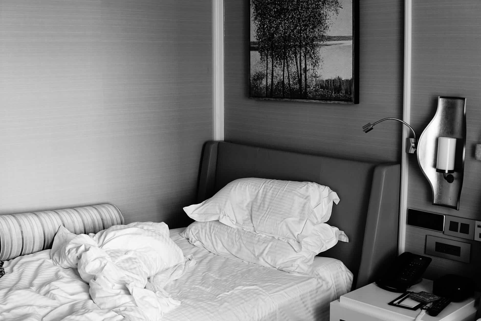 hotel room messy