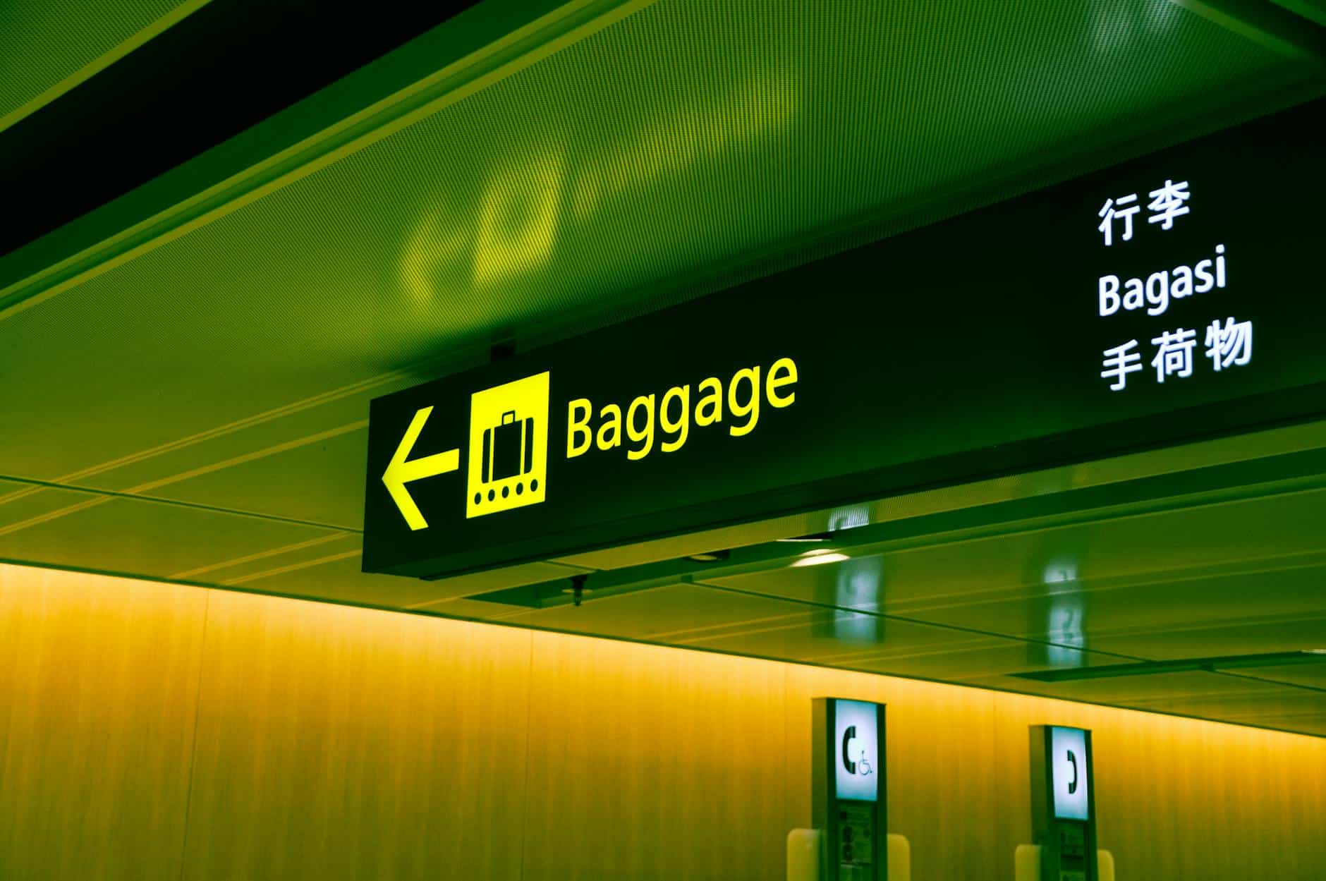airport passenger rights sign