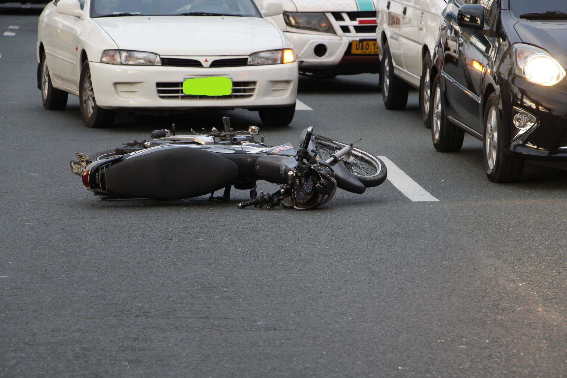 scooter motorcycle accident road