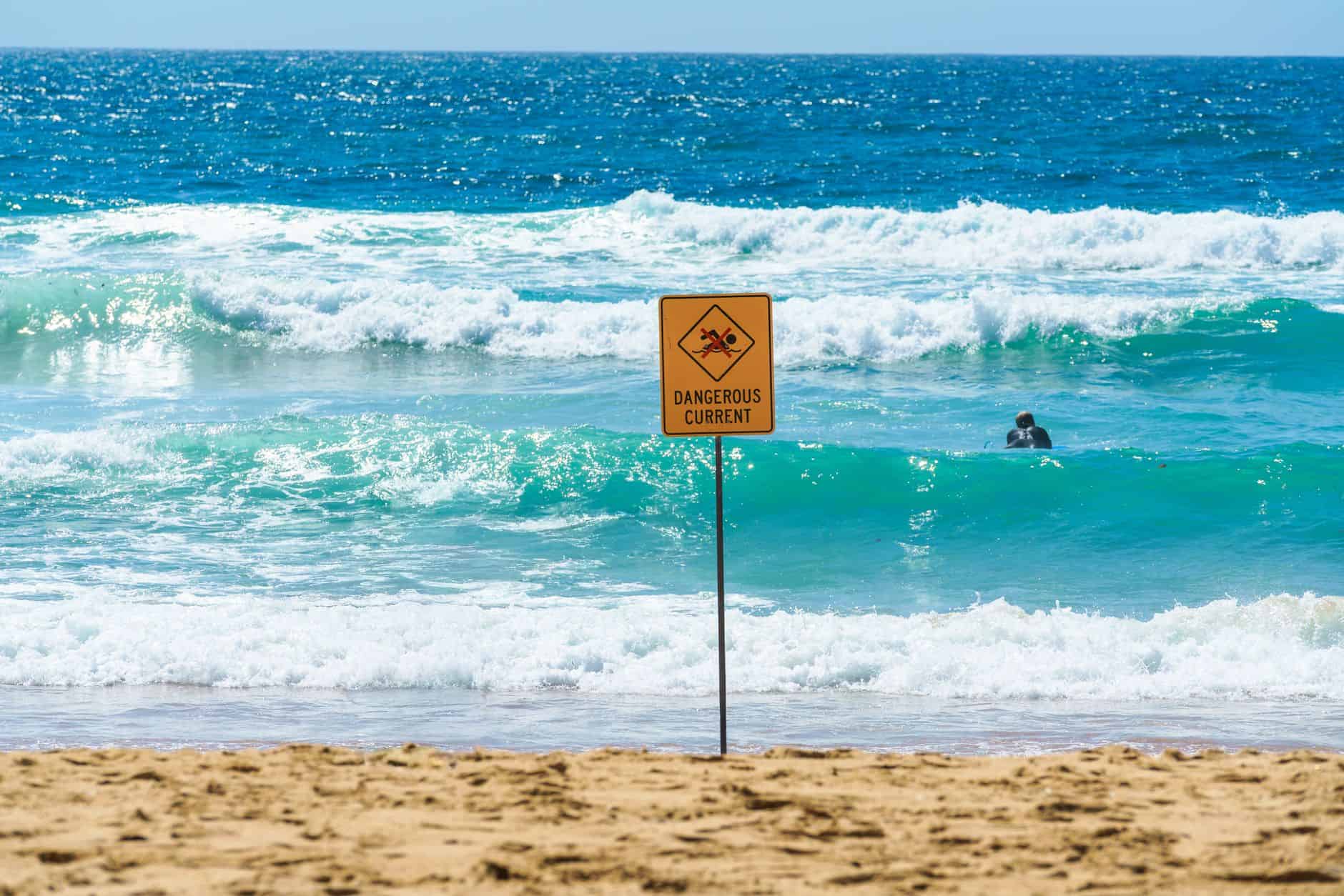 ocean waves dangerous beach