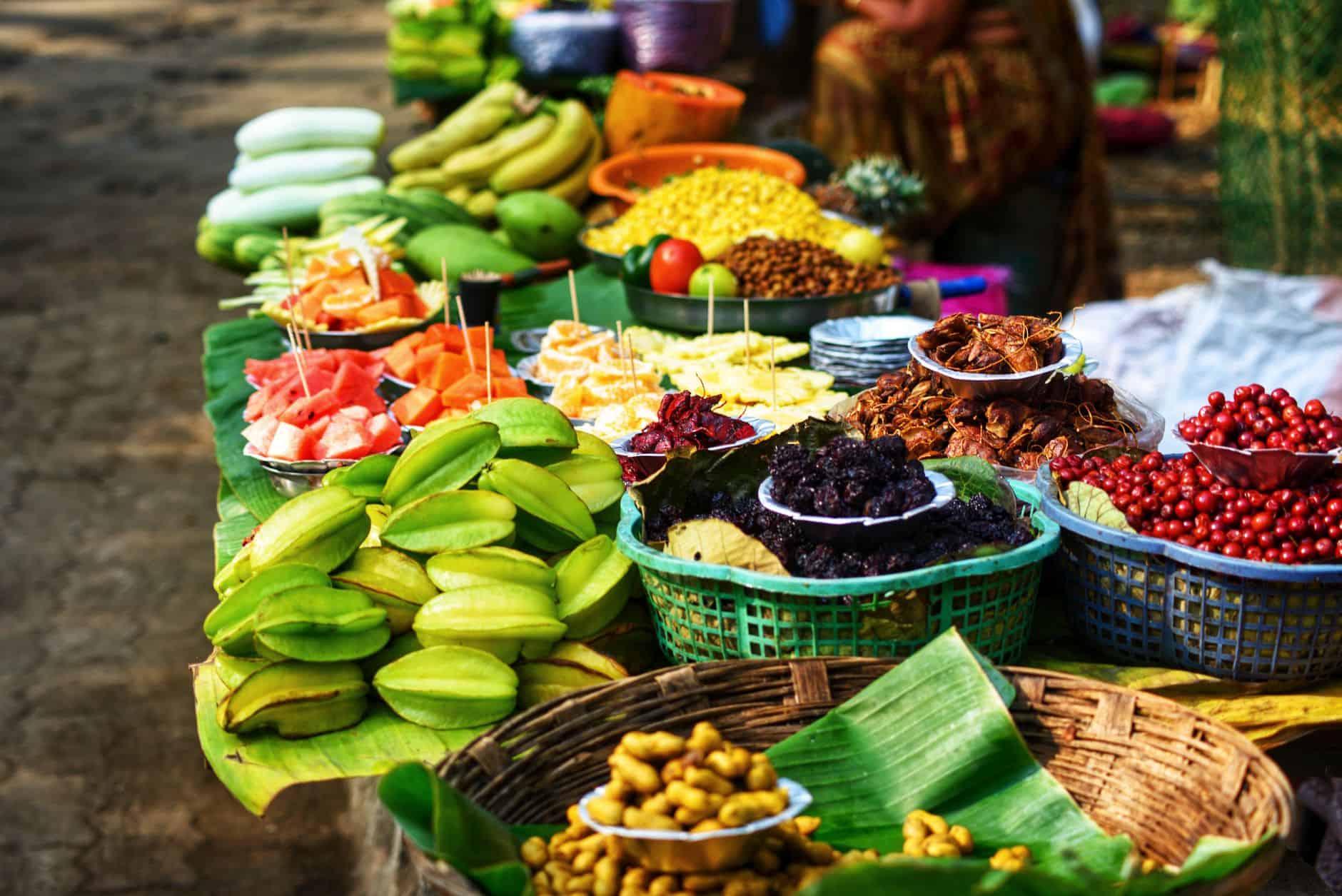 street food market tropical