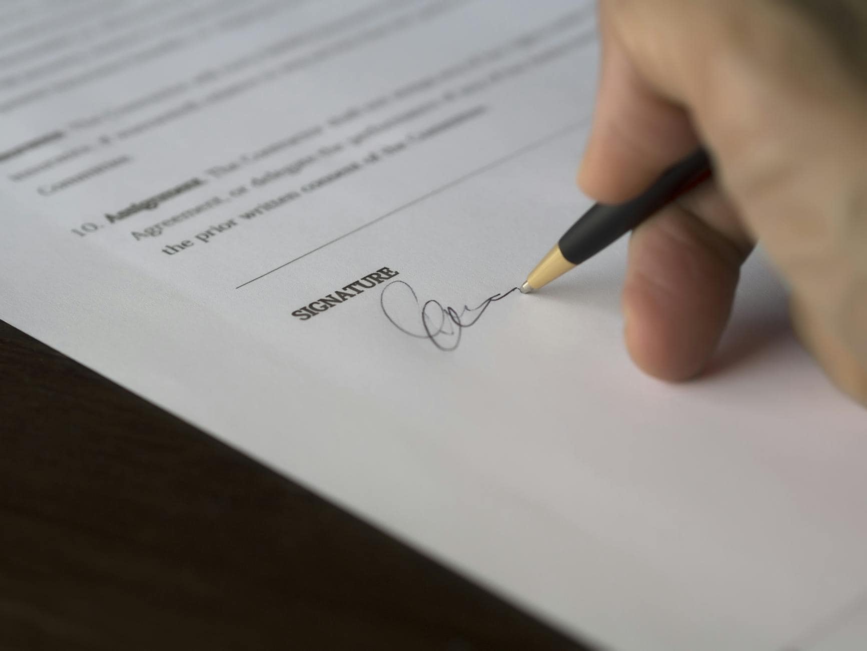 contract signing