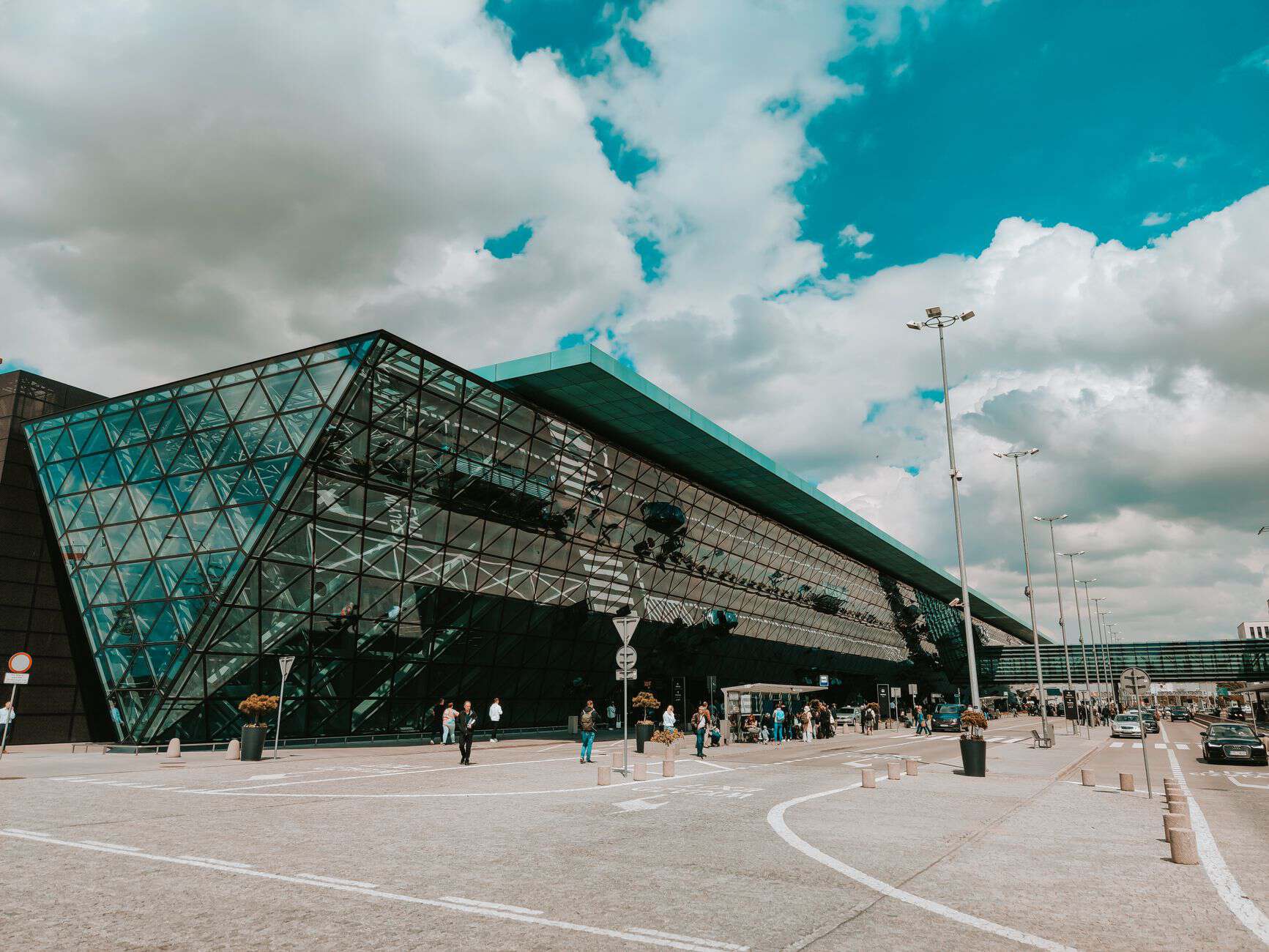 modern airport terminal