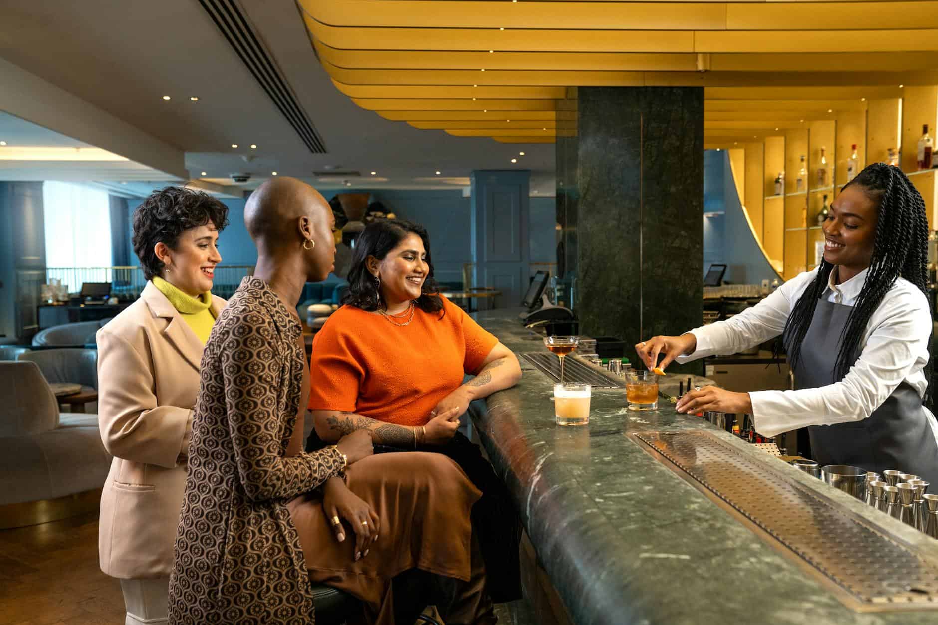 airline lounge luxury food drinks