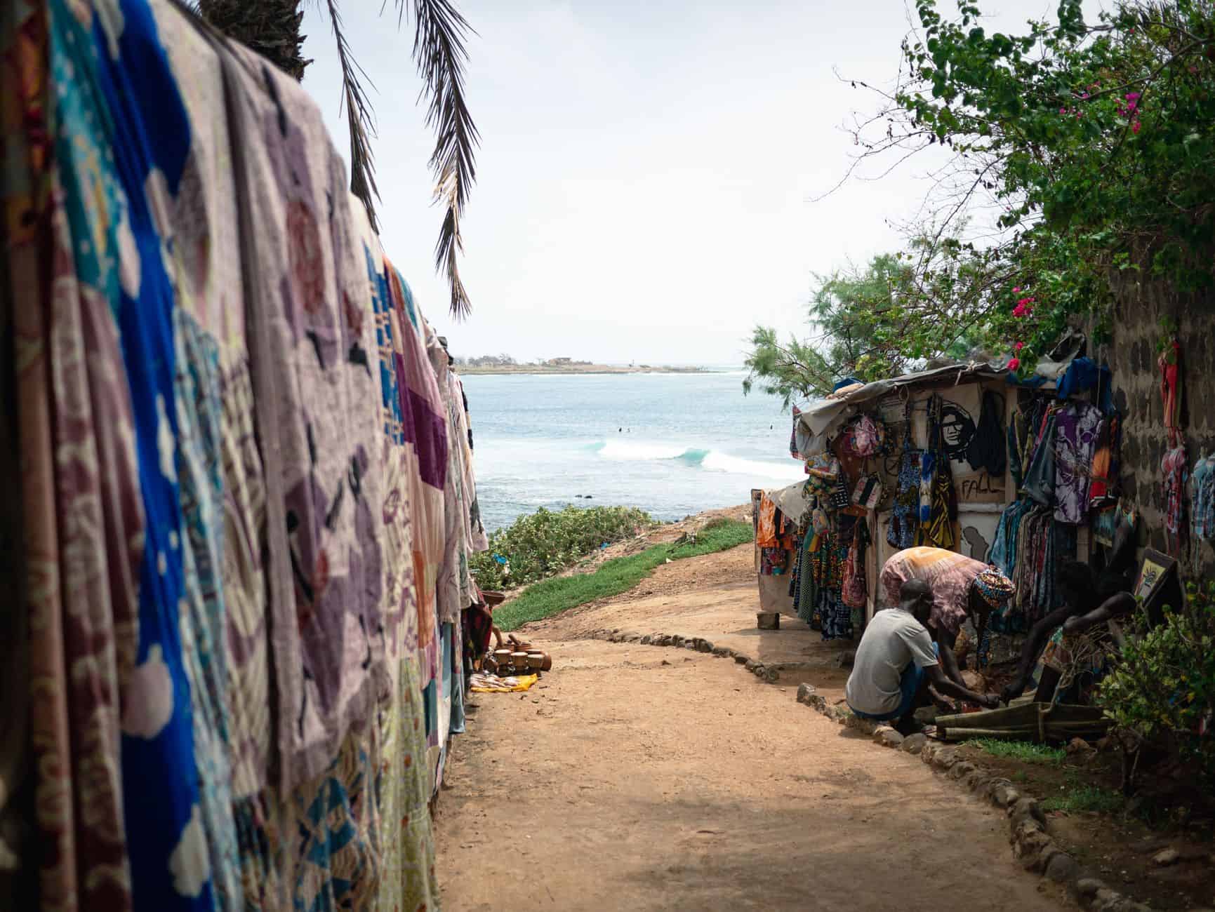 beach town local market