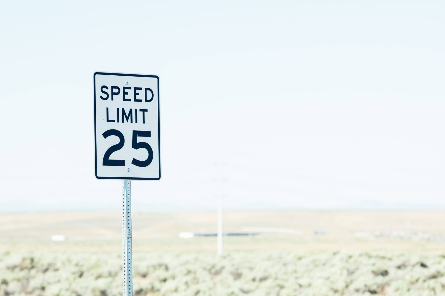 speed limit sign road