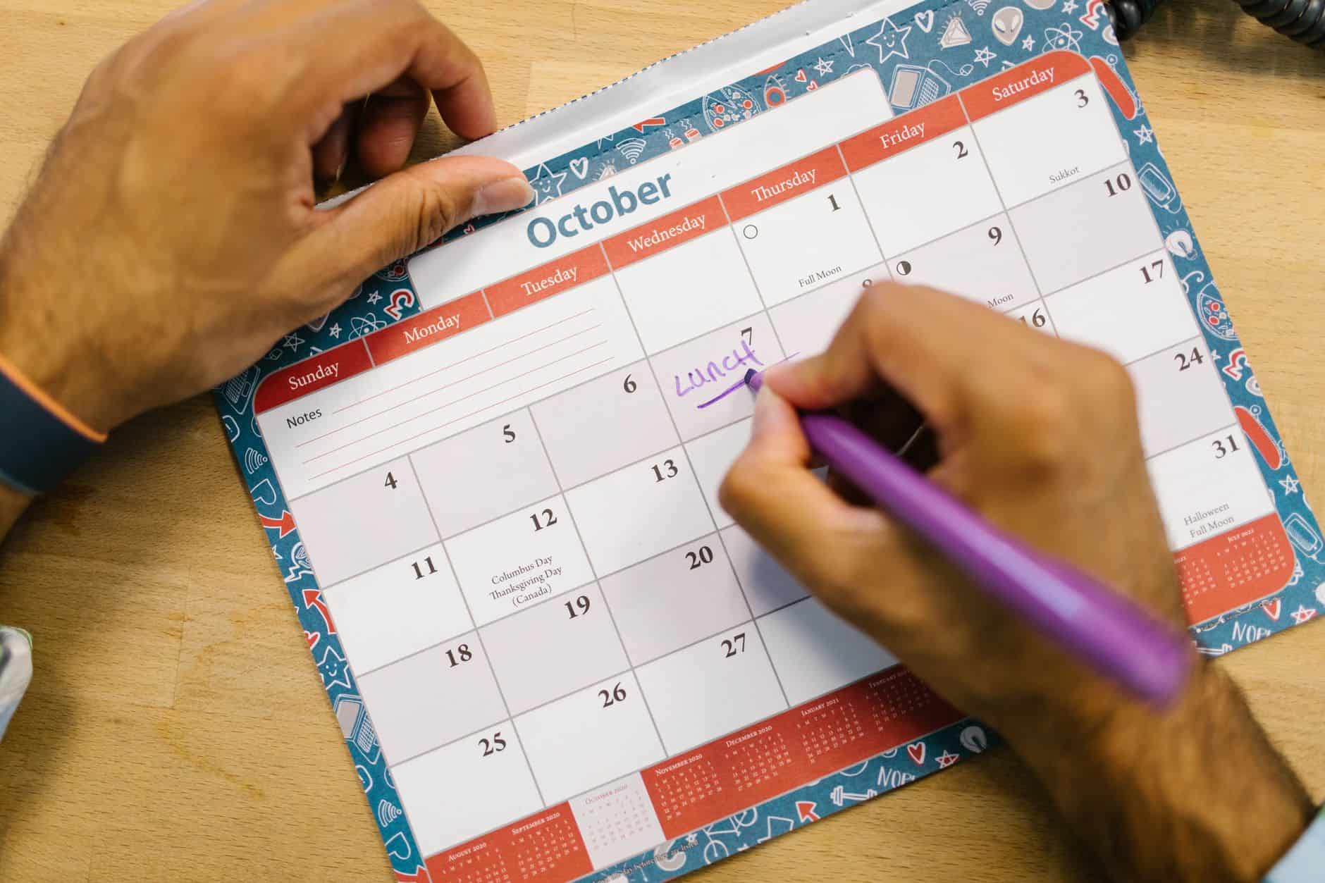 calendar travel planning