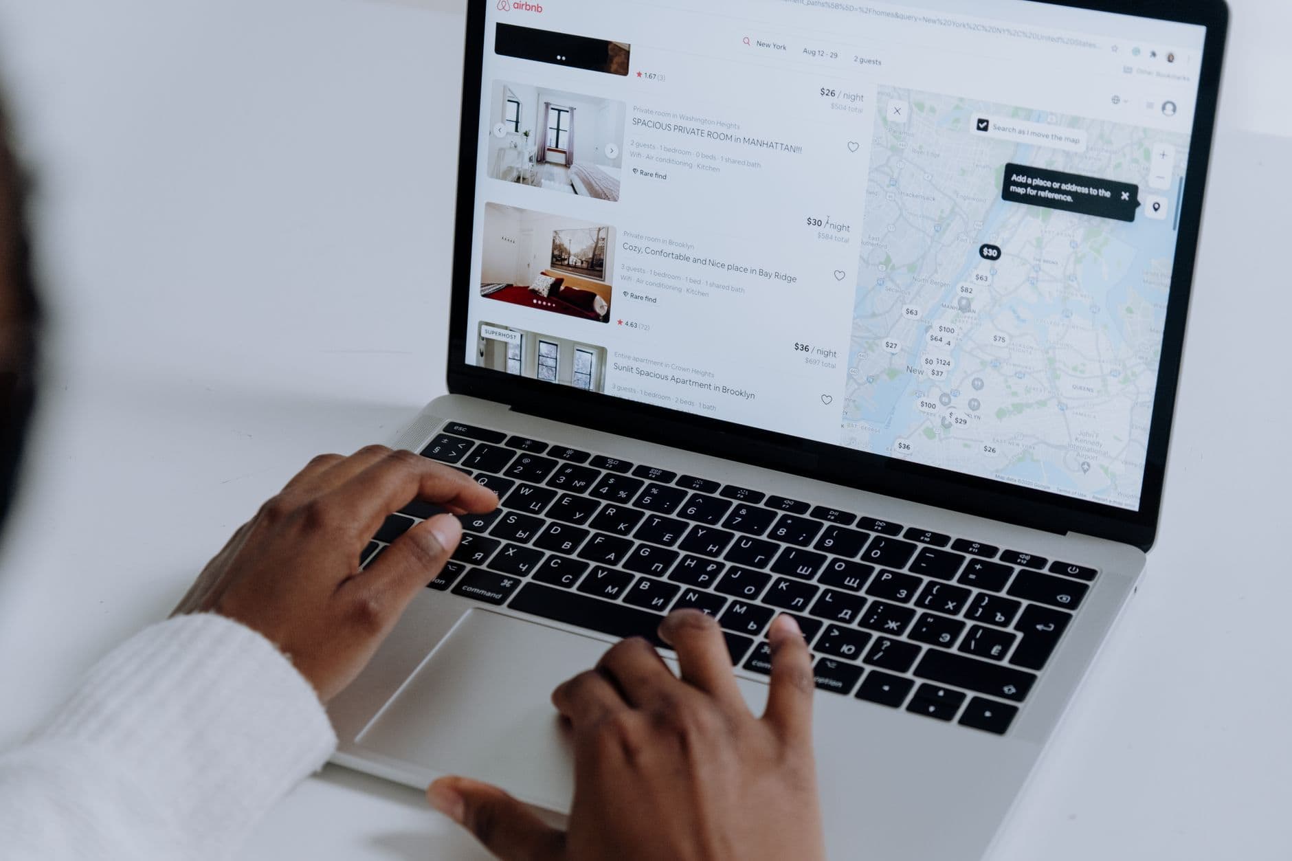 traveler accommodation search