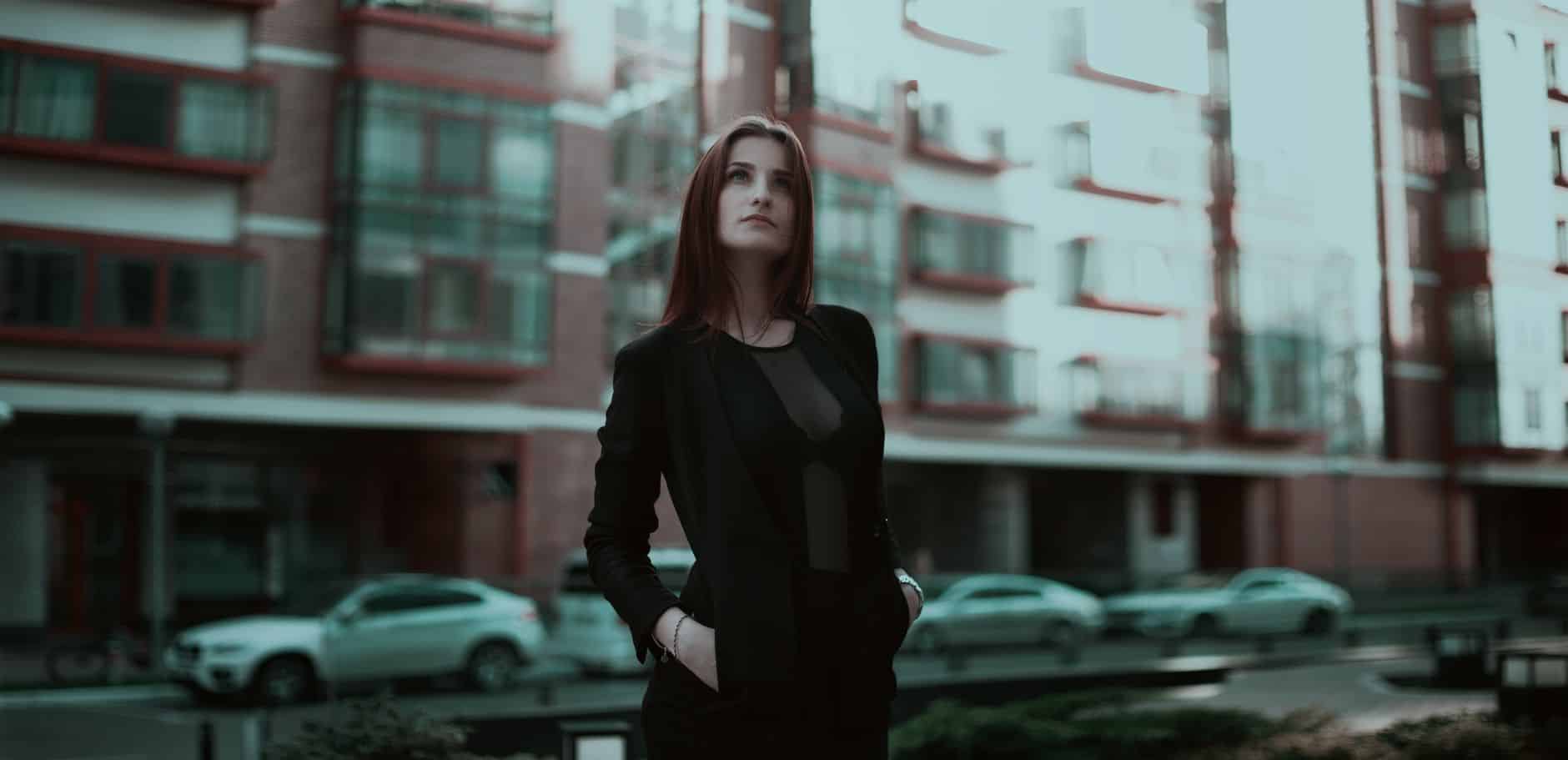 woman confident street