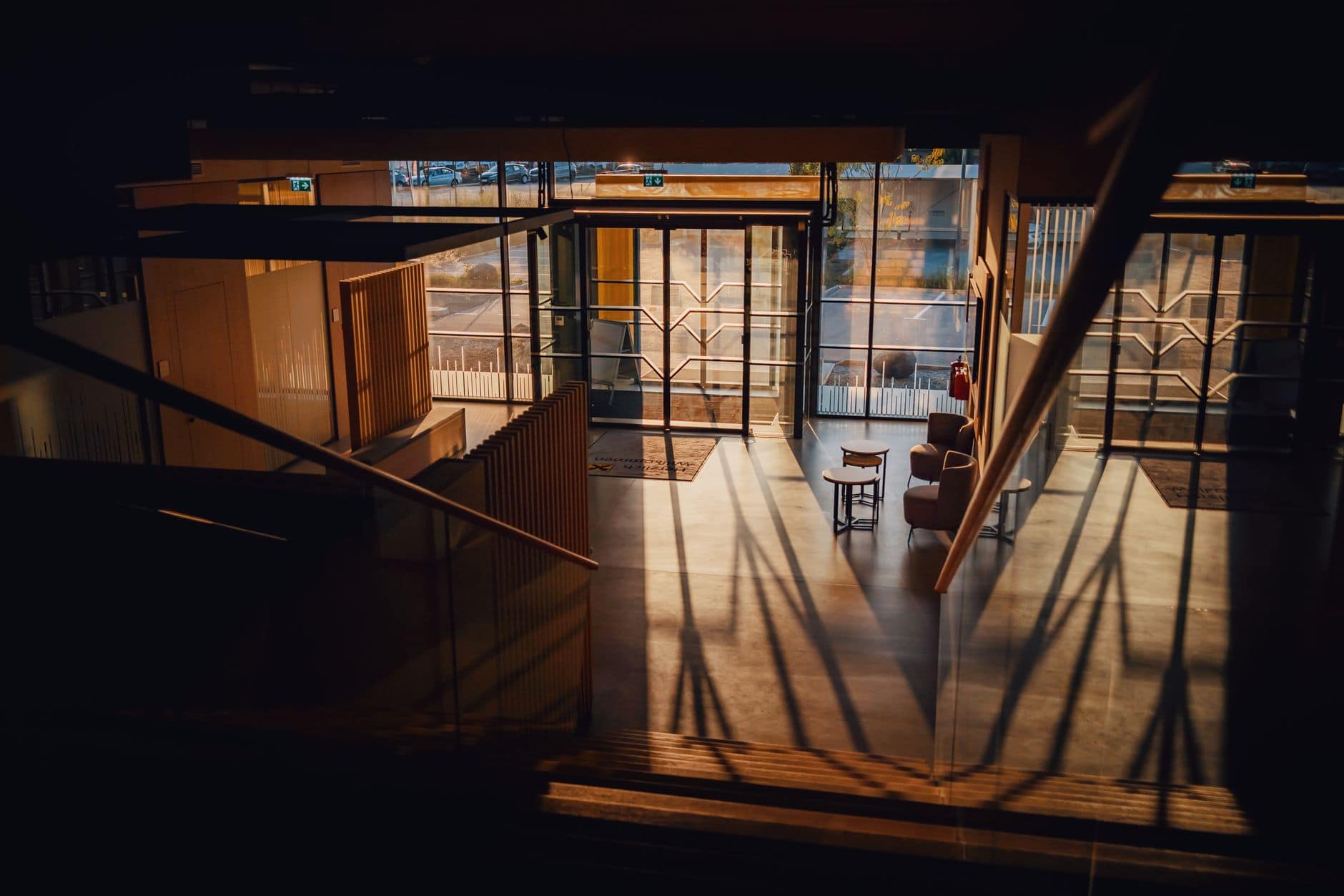 hotel lobby afternoon