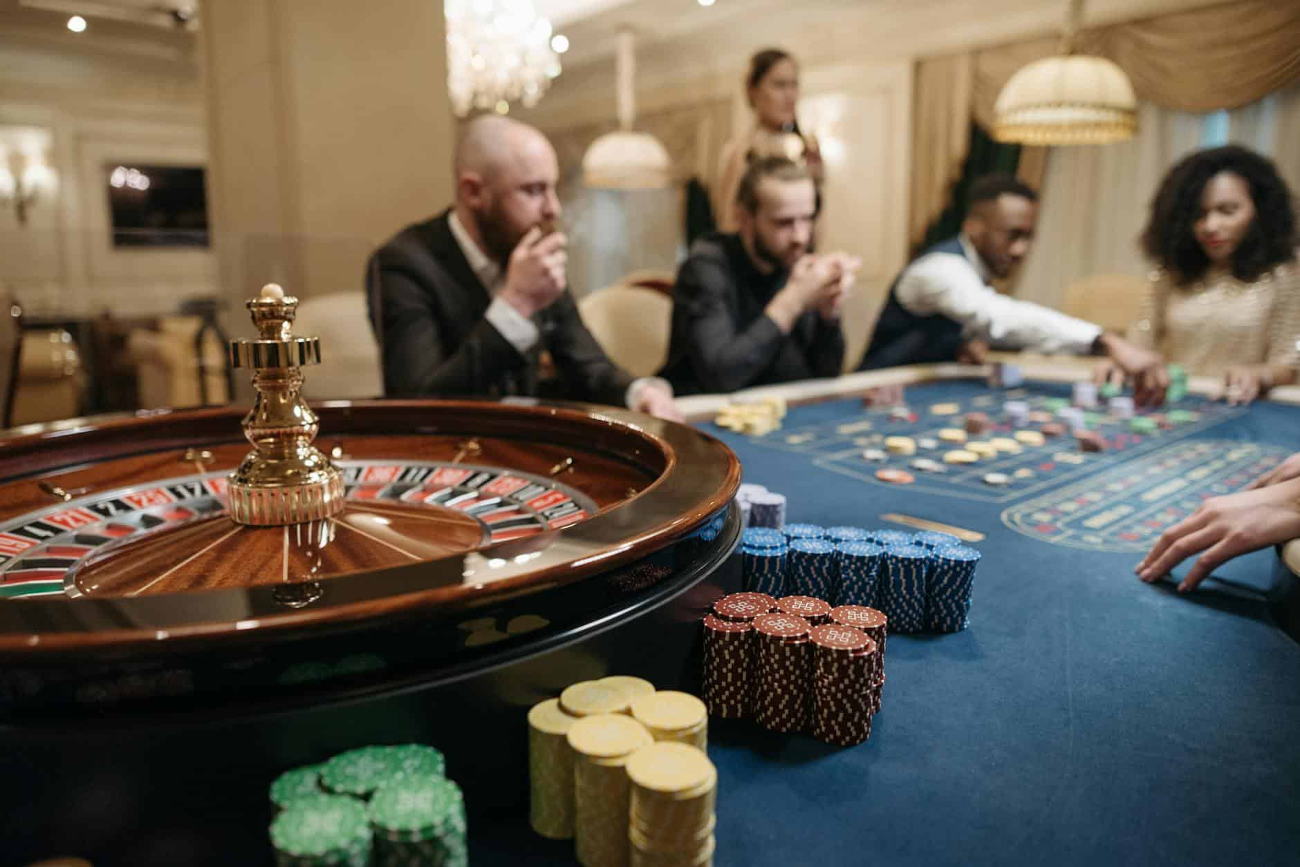 dark casino interior