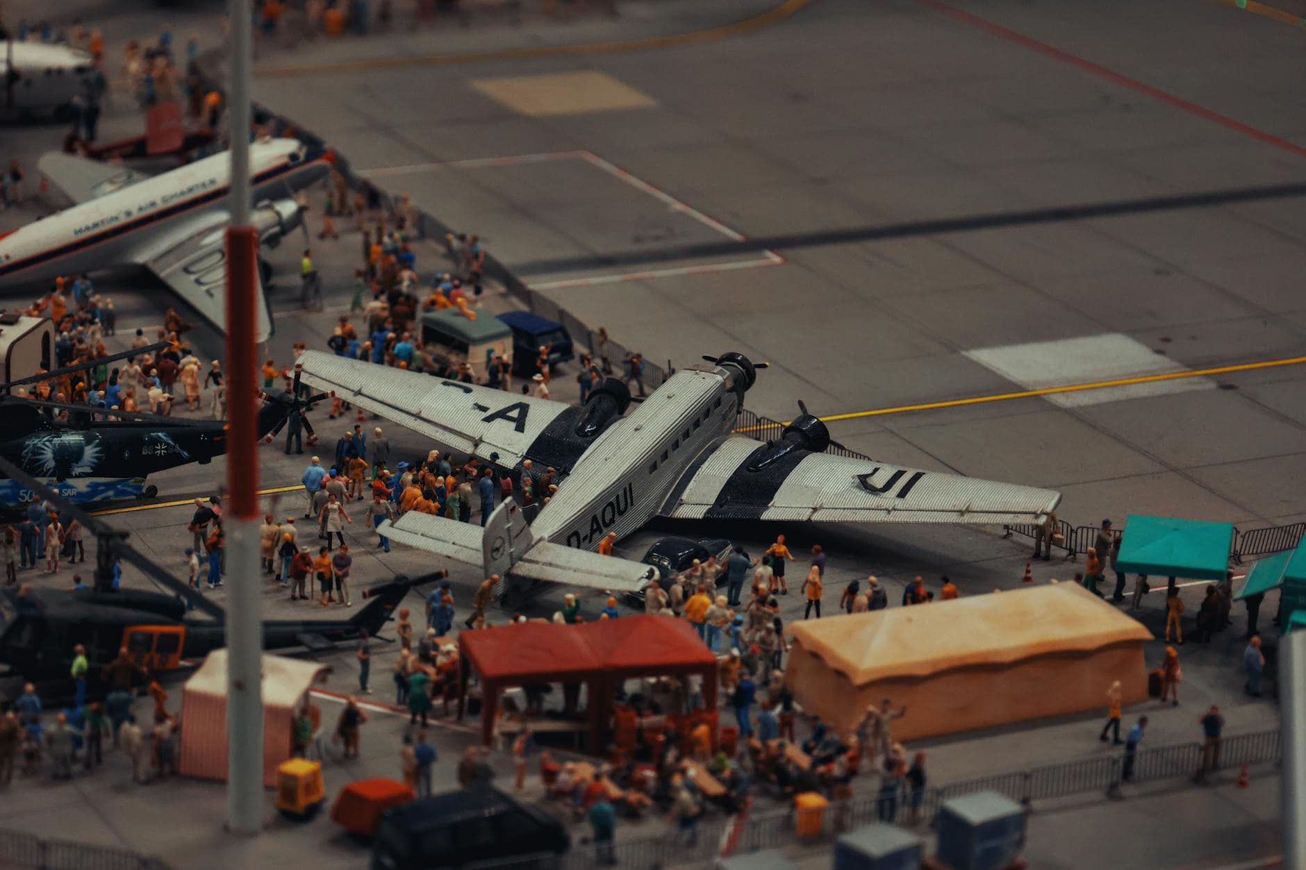 vintage airplane terminal