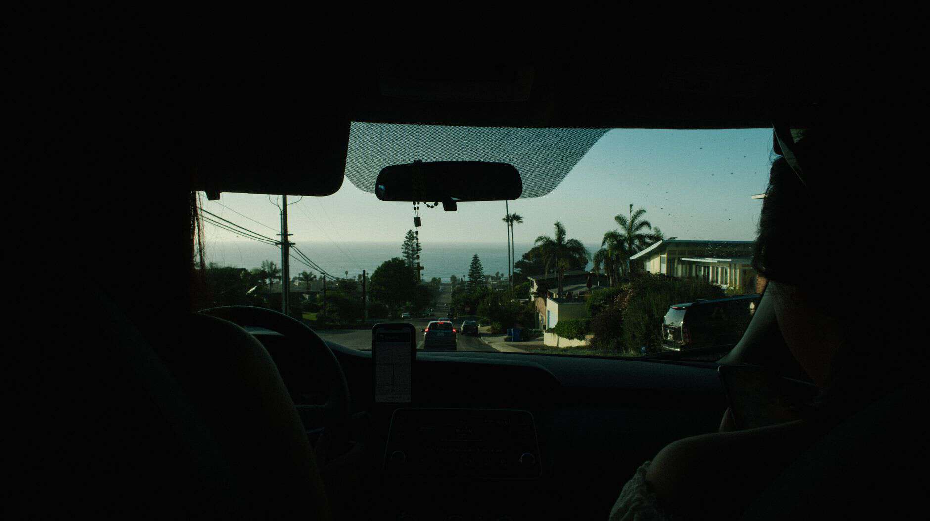 uber driver car interior