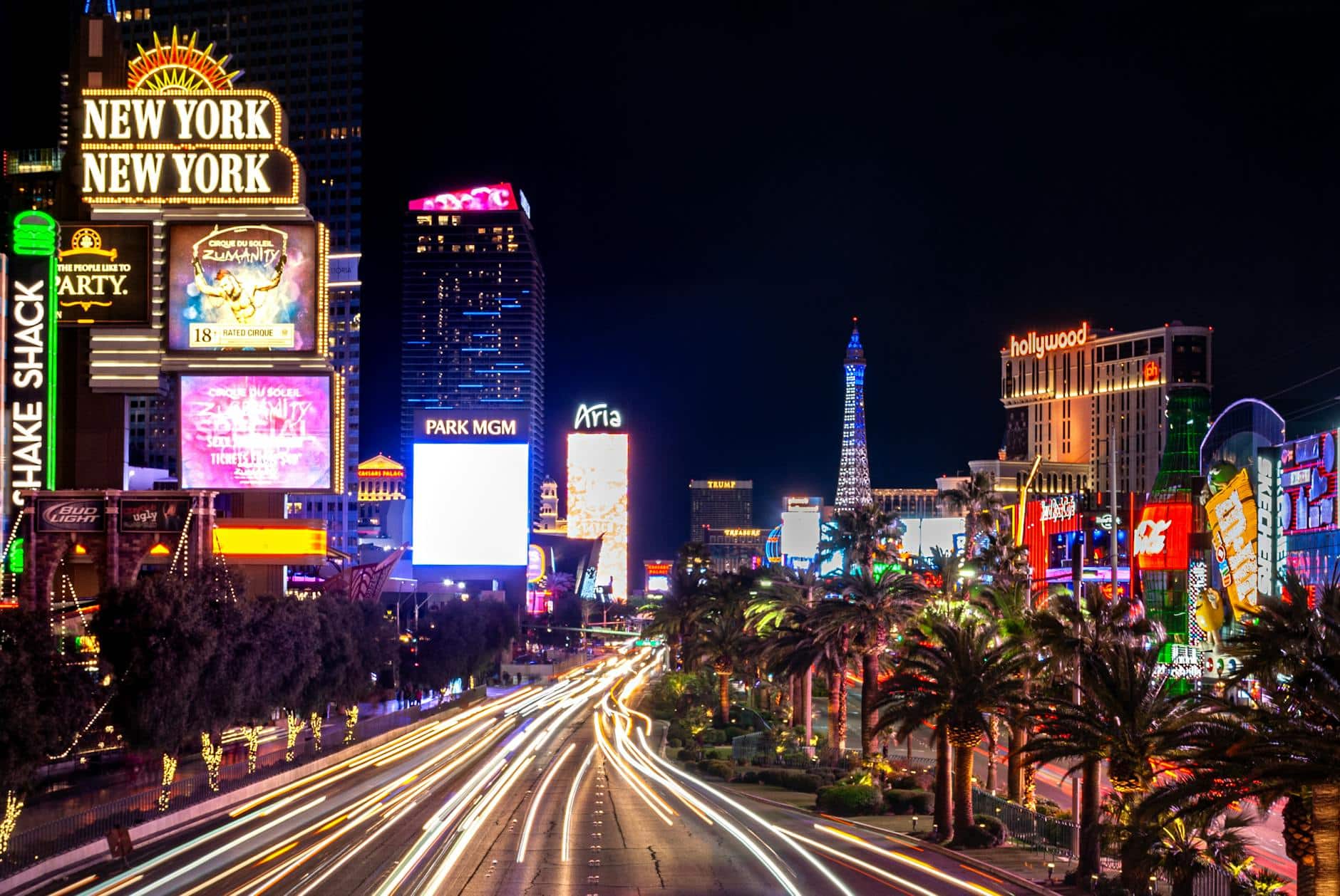 Las Vegas strip night