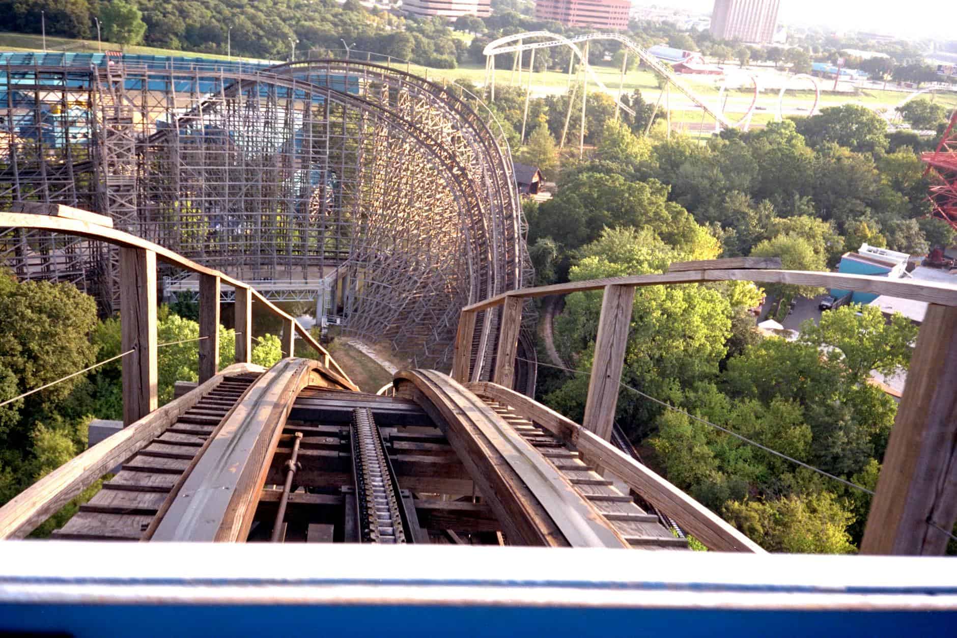 Six Flags roller coaster