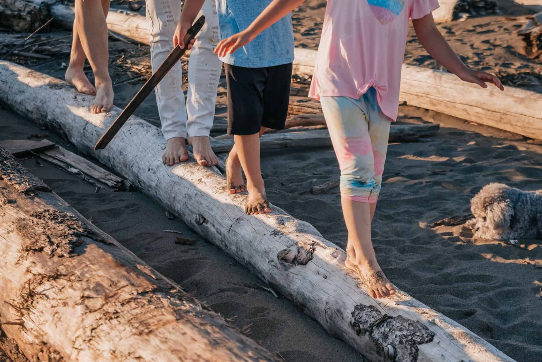 family explore together